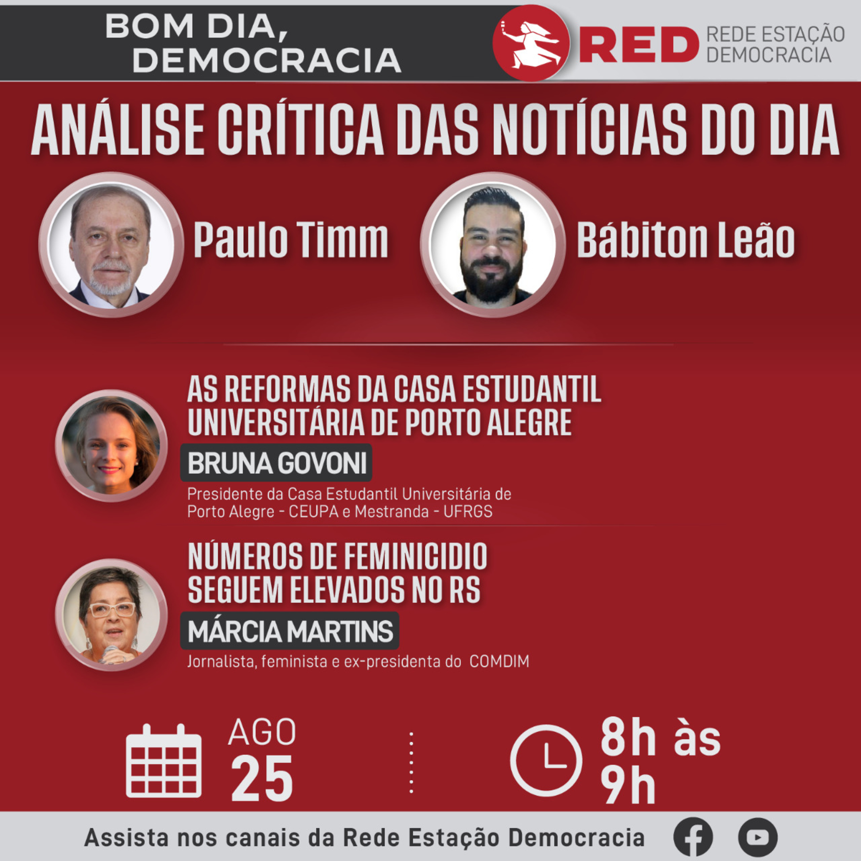 Bom dia, Democracia | Quinta-feira 25/08/2022 episode artwork