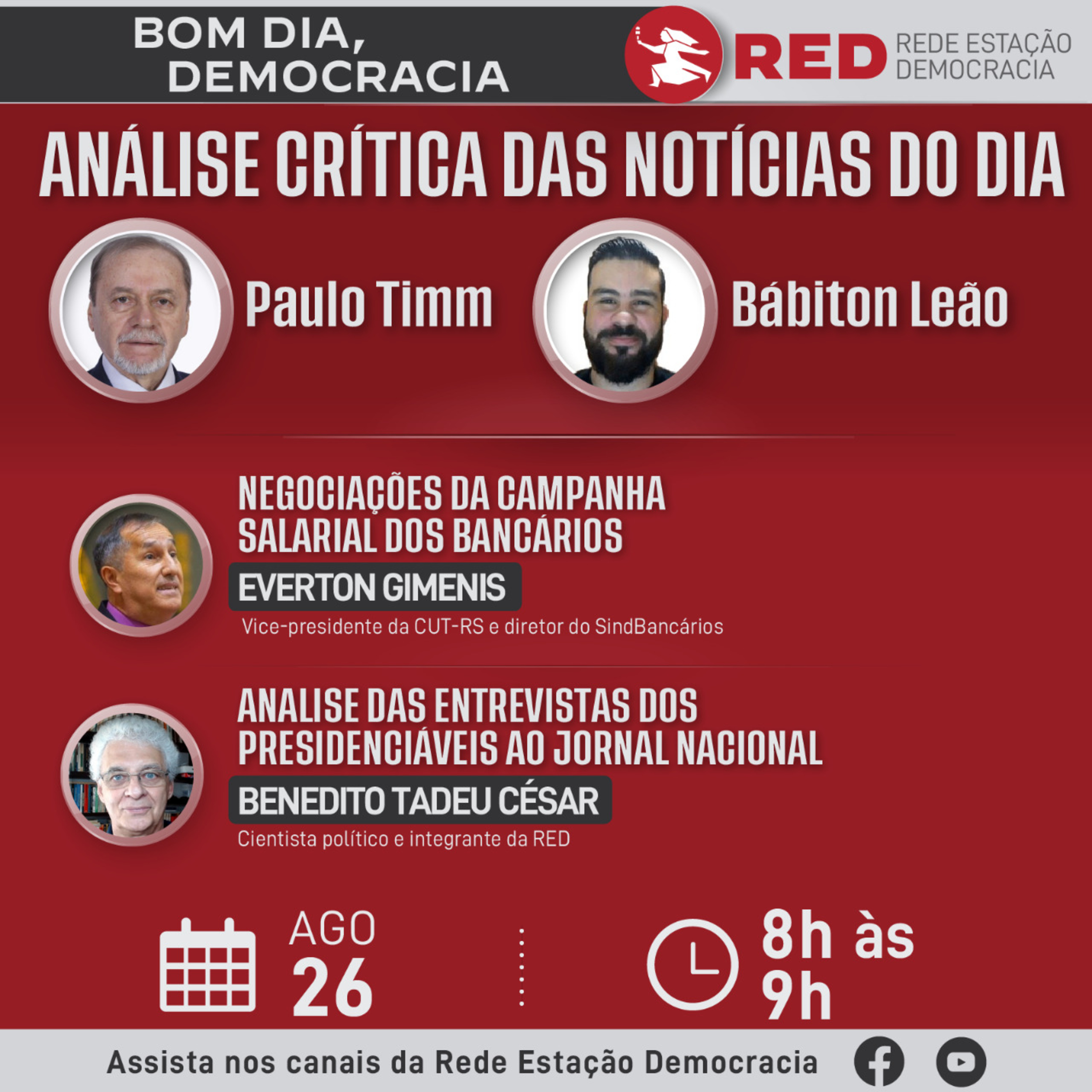 Bom dia, Democracia | Sexta-feira 26/08/2022 episode artwork