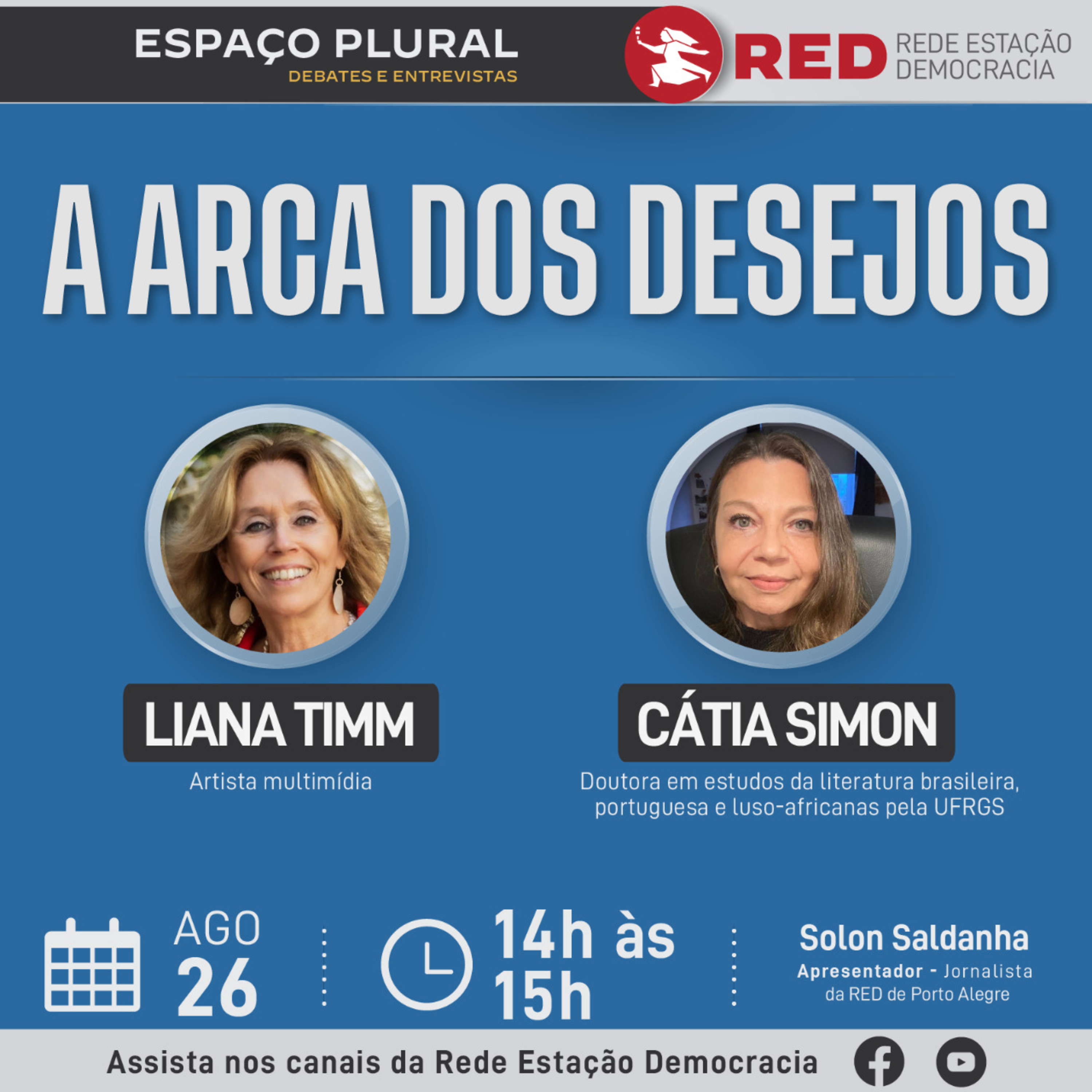 Espaço Plural, Debates e Entrevistas | Sexta-feira 26/08/2022 episode artwork