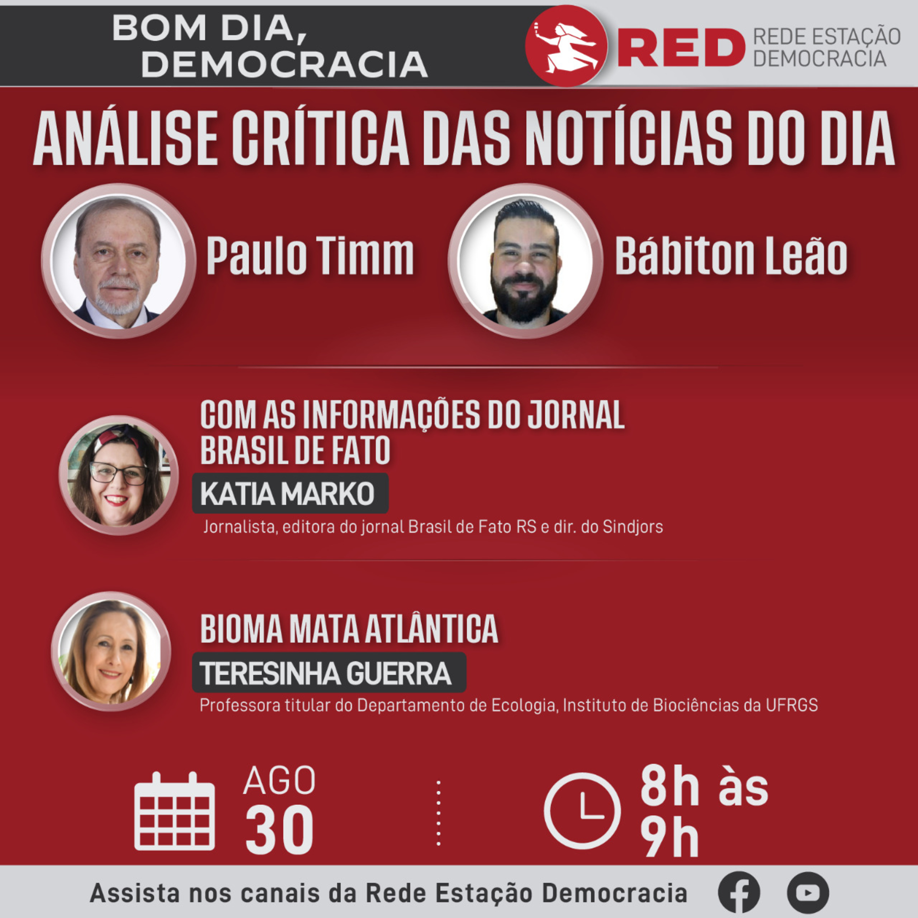 Bom dia, Democracia | Terça-feira 30/08/2022 episode artwork