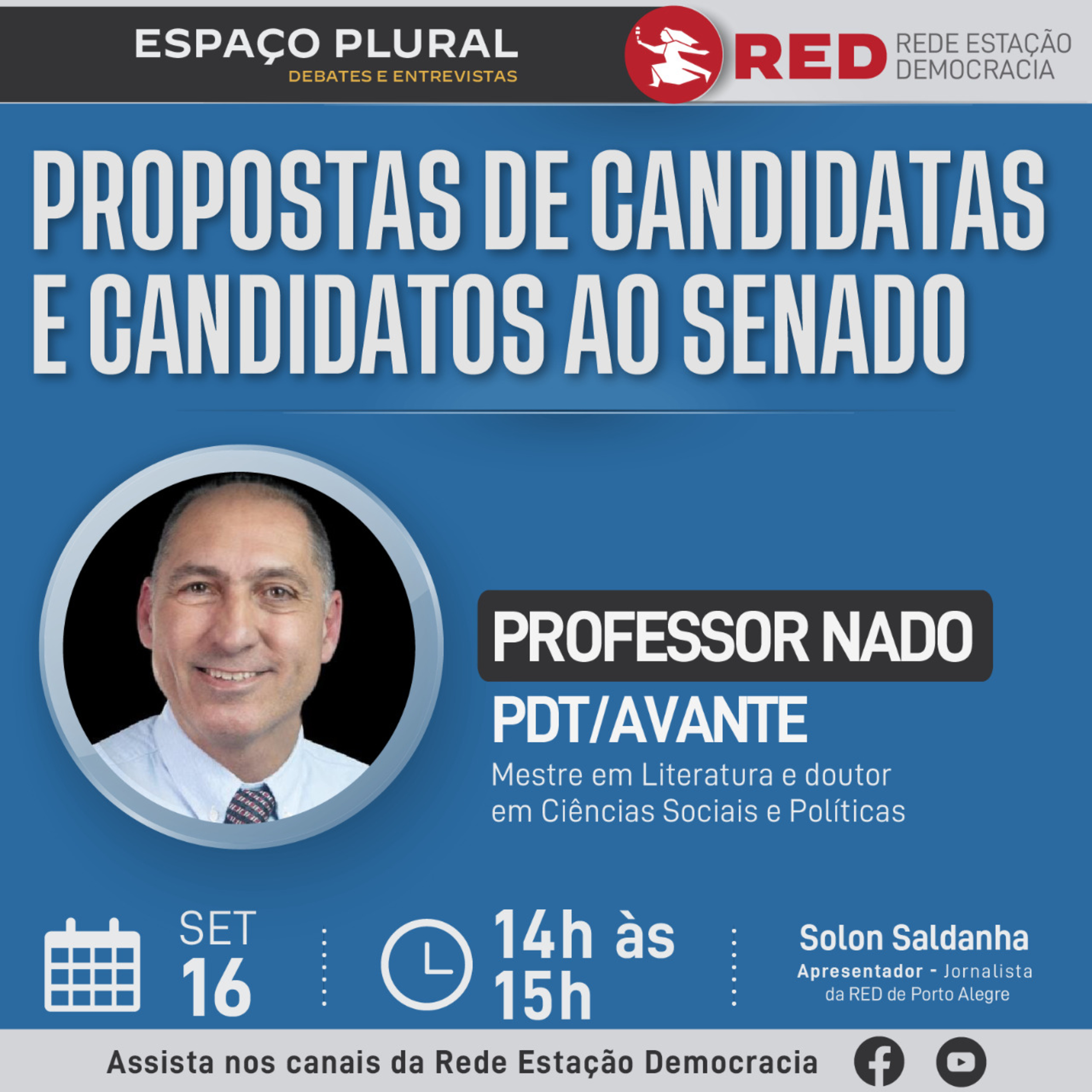 Espaço Plural, Debates e Entrevistas | Sexta-feira 16/09/2022 episode artwork