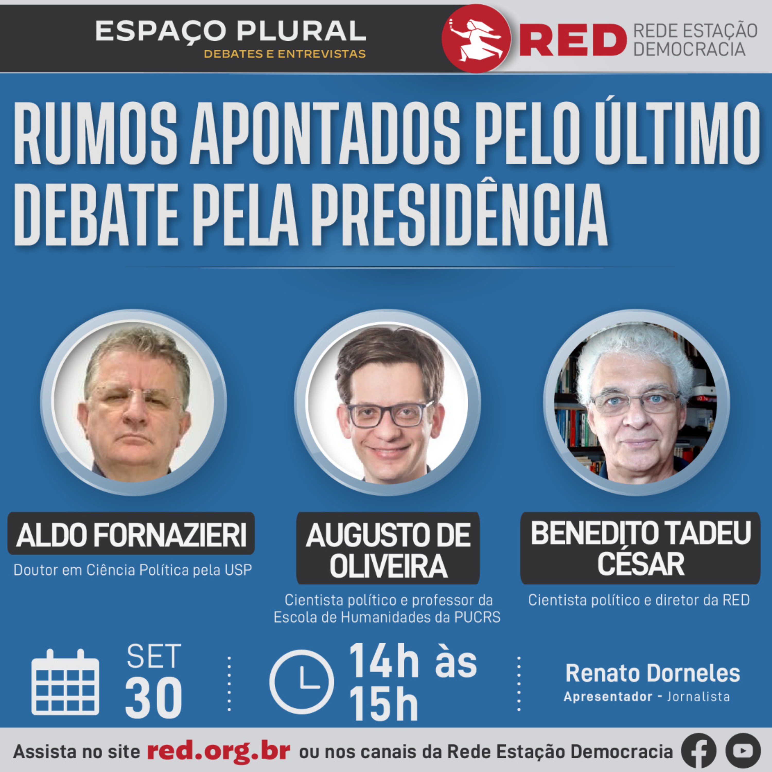 Espaço Plural, Debates e Entrevistas | Sexta-feira 30/09/2022 episode artwork