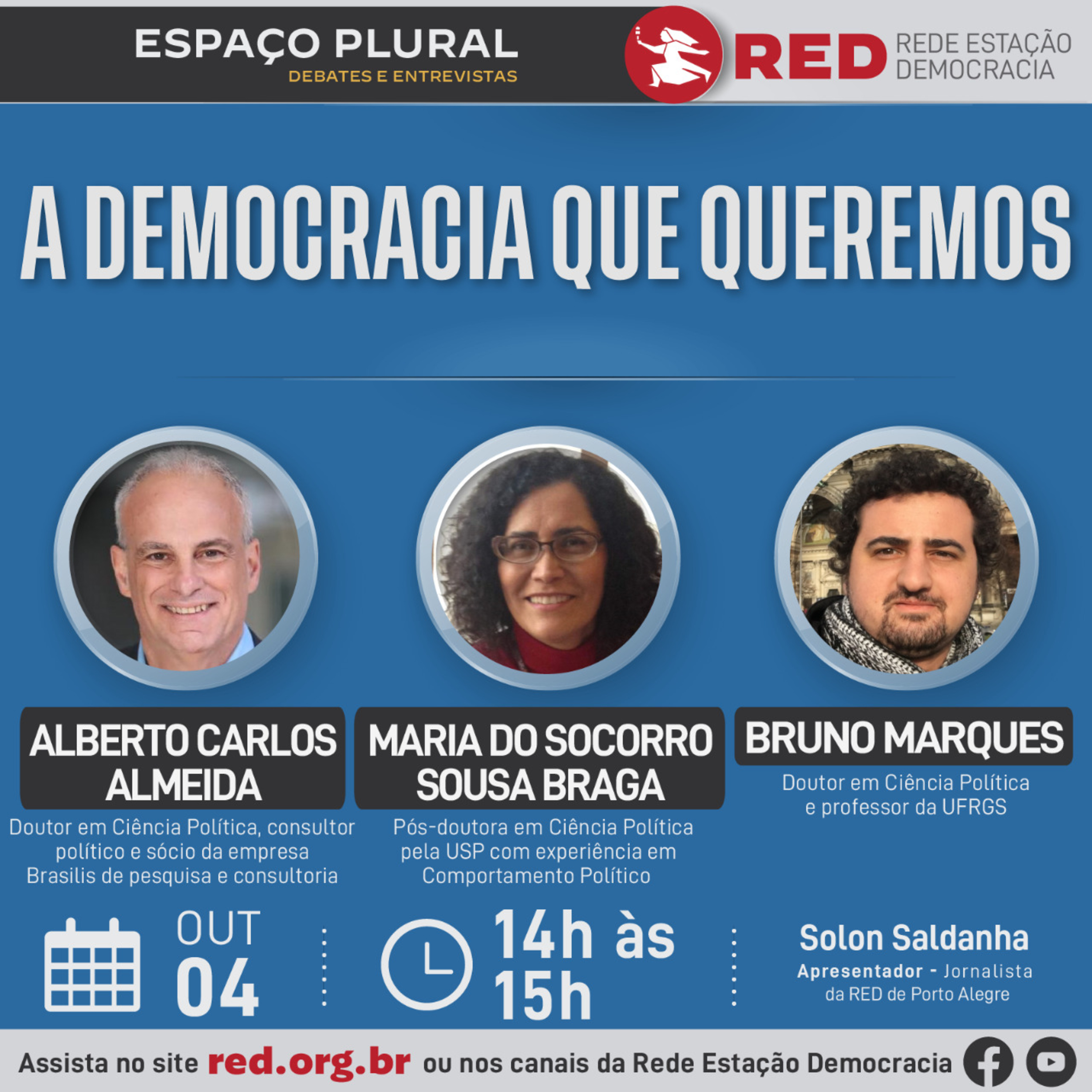 Espaço Plural, Debates e Entrevistas | Terça-feira 04/10/2022 episode artwork