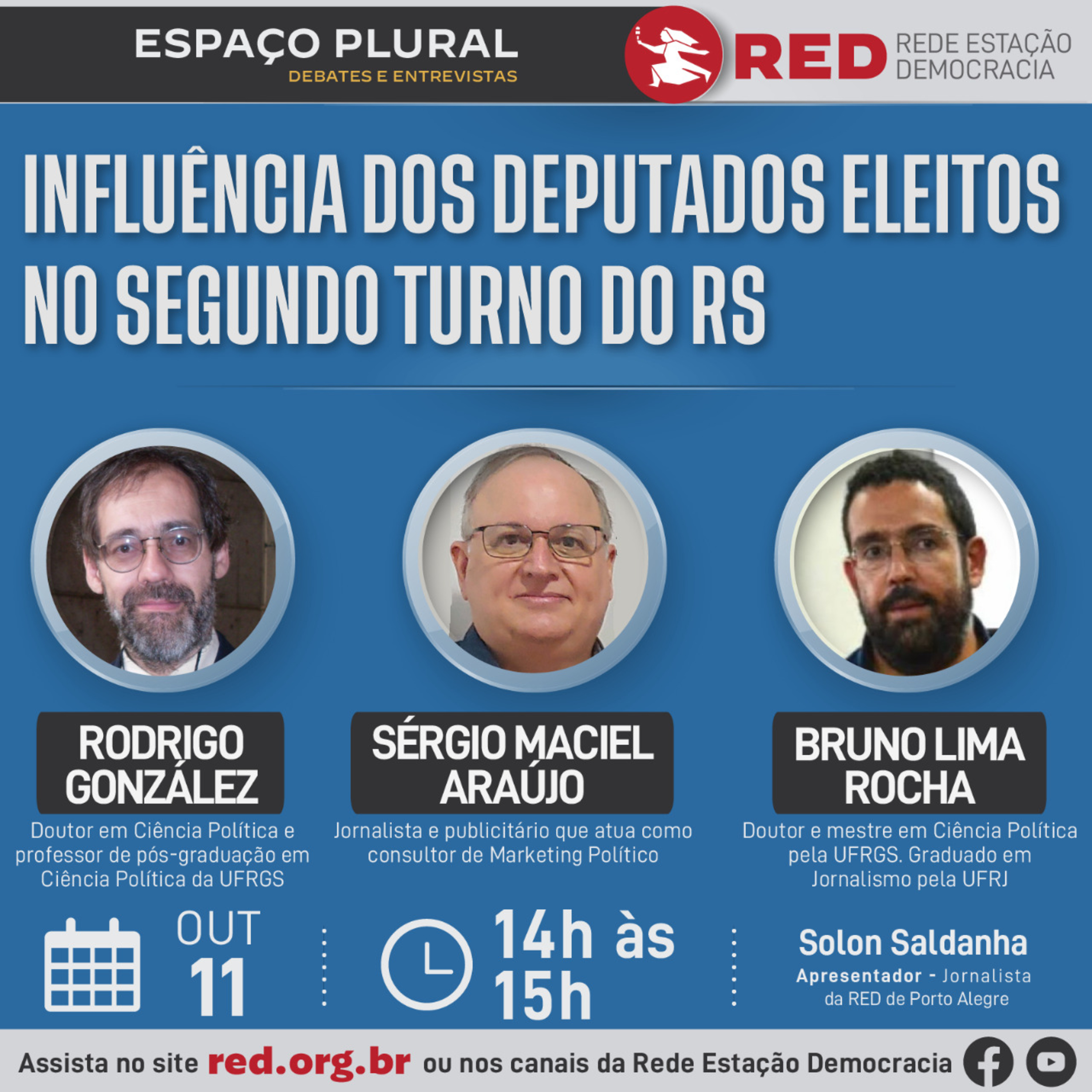 Espaço Plural, Debates e Entrevistas | Terça-feira 11/10/2022 episode artwork