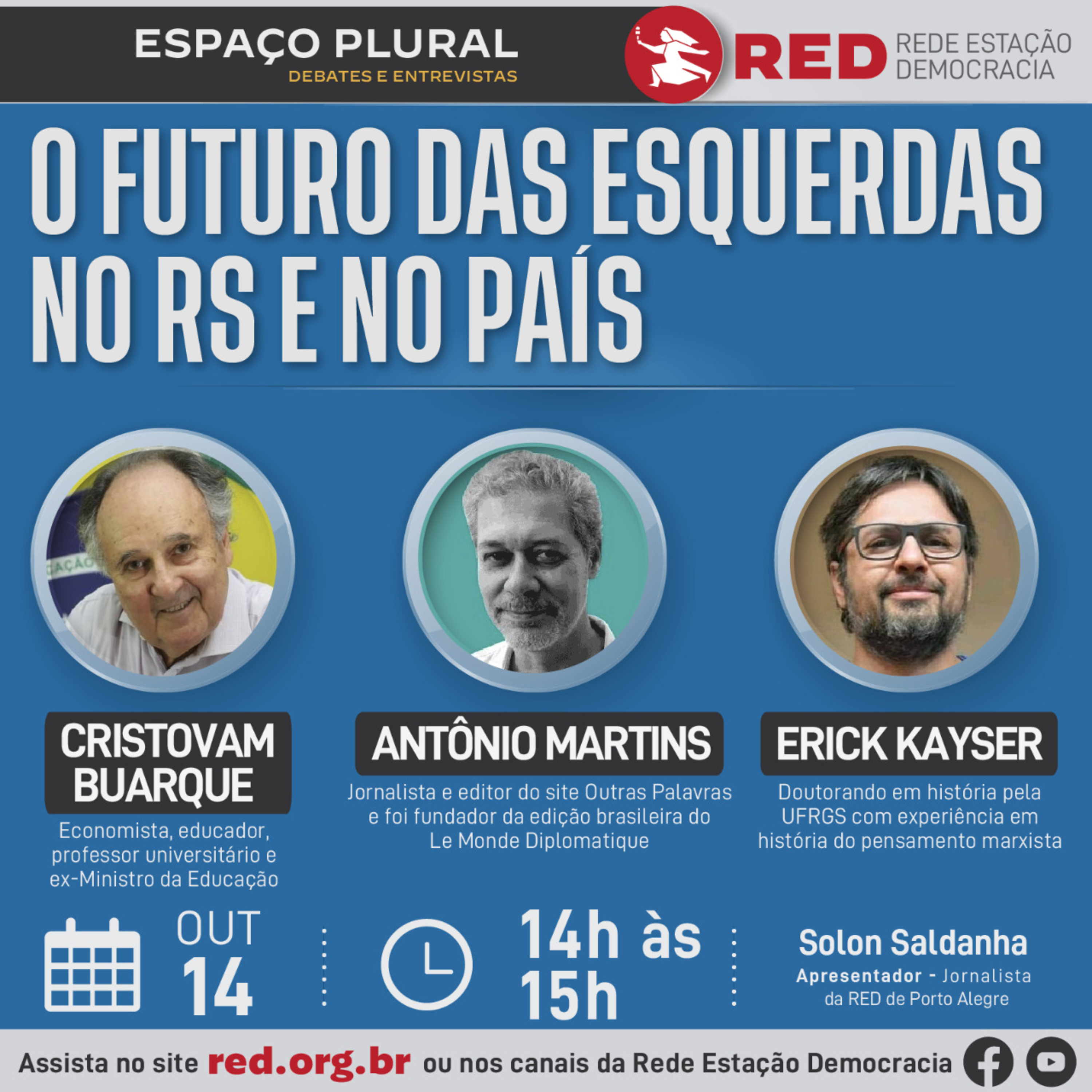 Espaço Plural, Debates e Entrevistas | Sexta-feira 14/10/2022 episode artwork