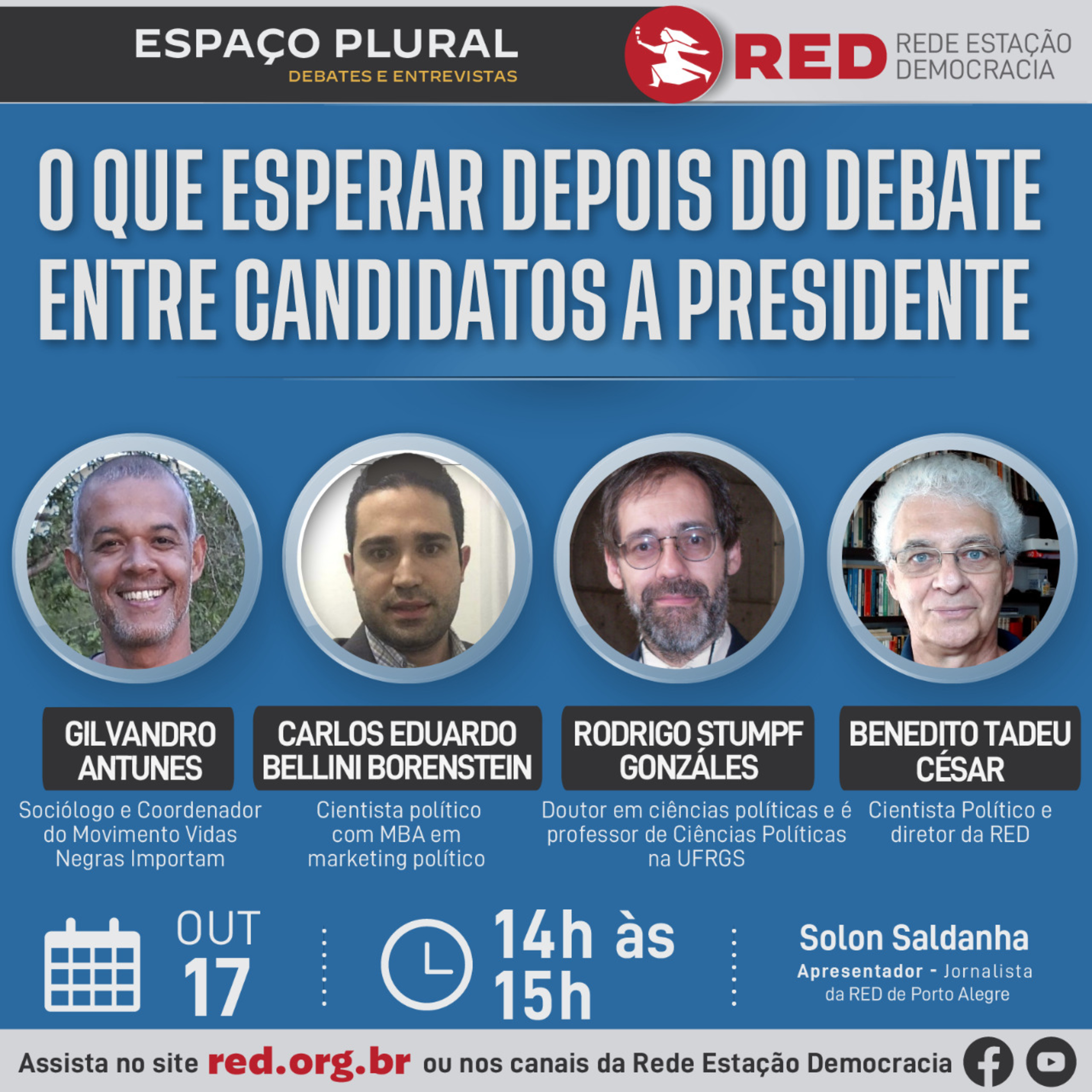 Espaço Plural, Debates e Entrevistas | Segunda-feira 17/10/2022 episode artwork