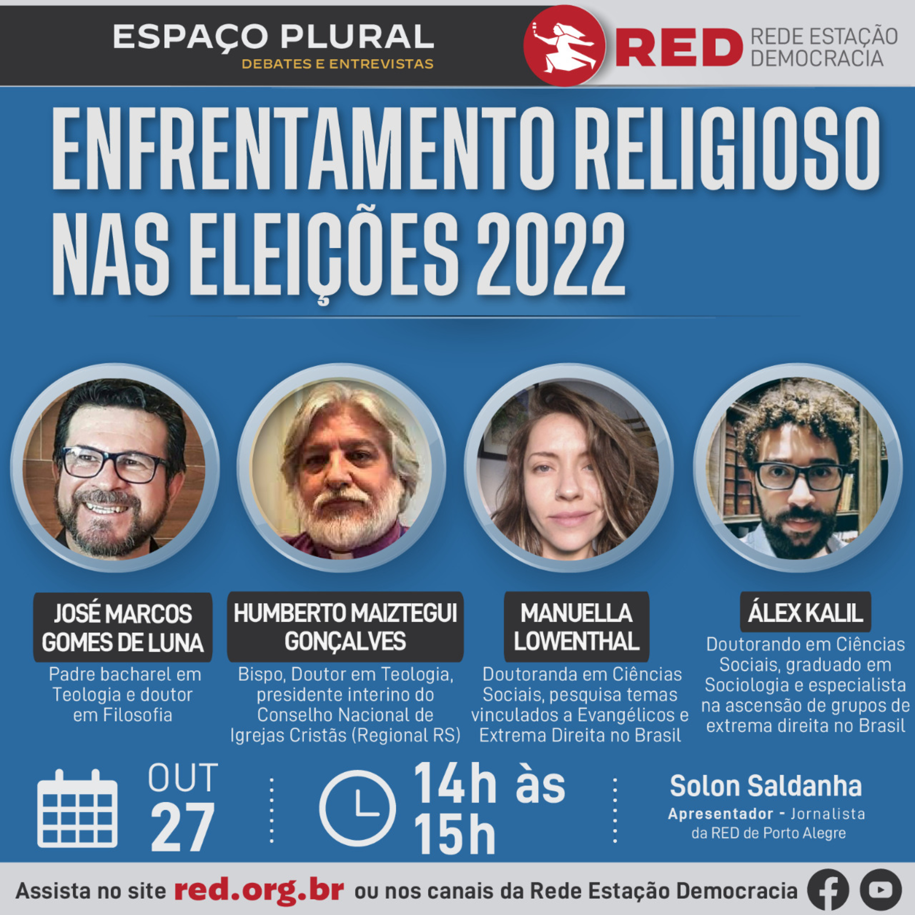 Espaço Plural, Debates e Entrevistas | Quinta-feira 27/10/2022 episode artwork
