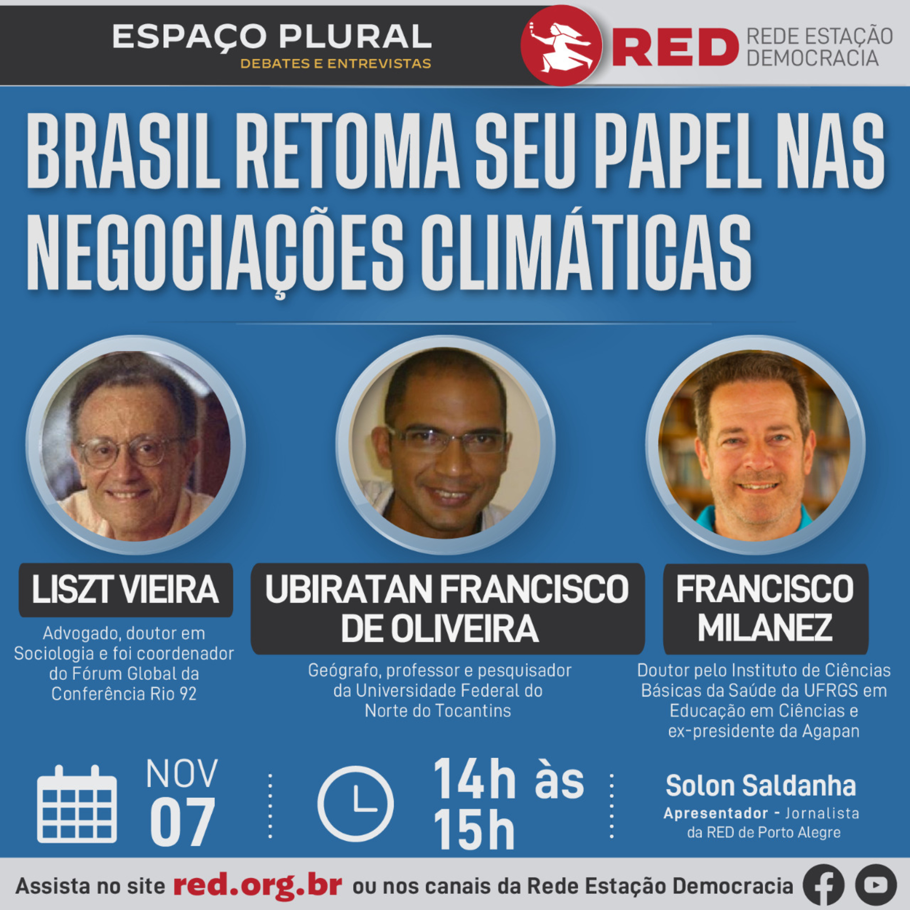 Espaço plural, Debates e Entrevistas | Segunda-feira 07/11/2022 episode artwork