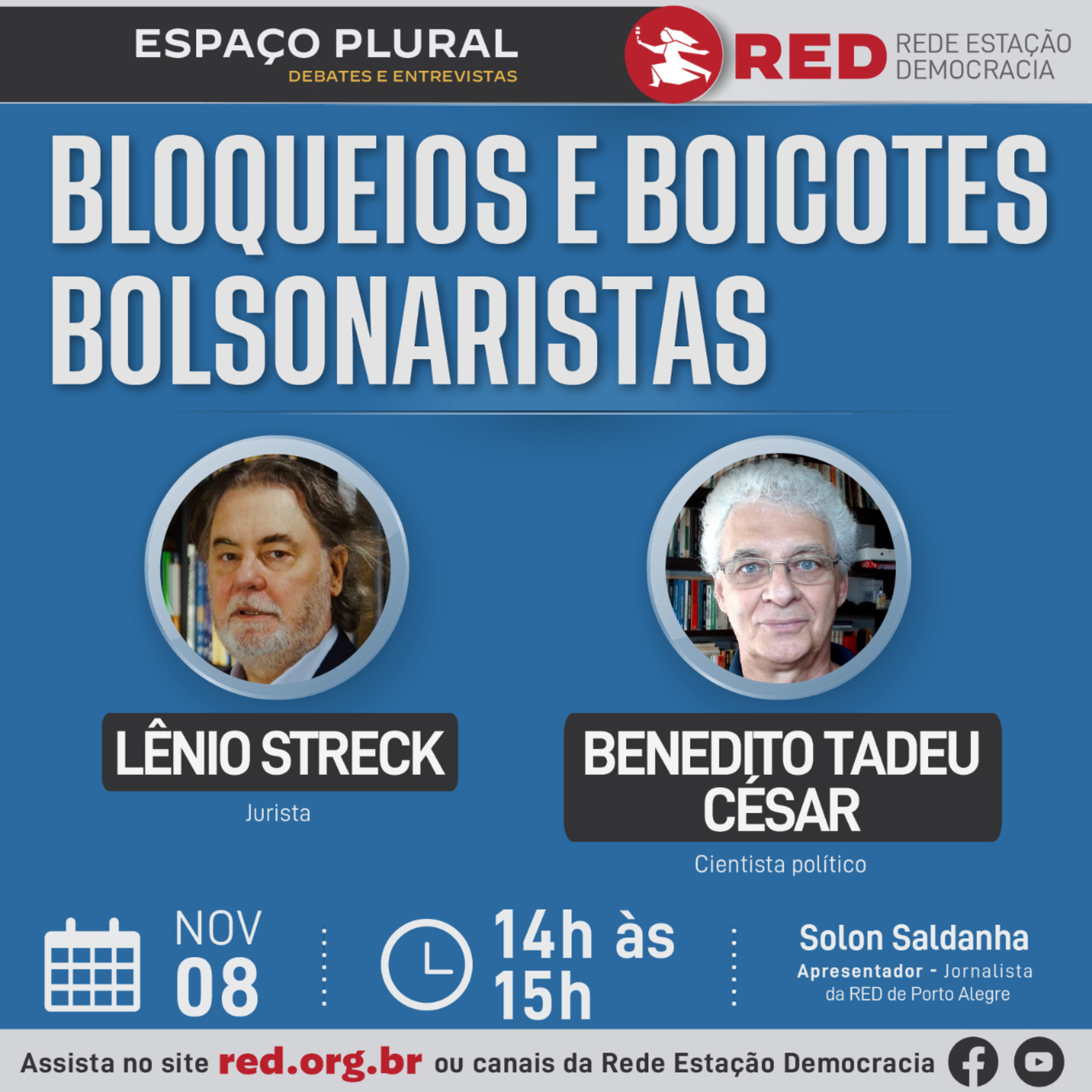 Espaço Plural, Debates e Entrevistas | Terça-feira 08/11/2022 episode artwork