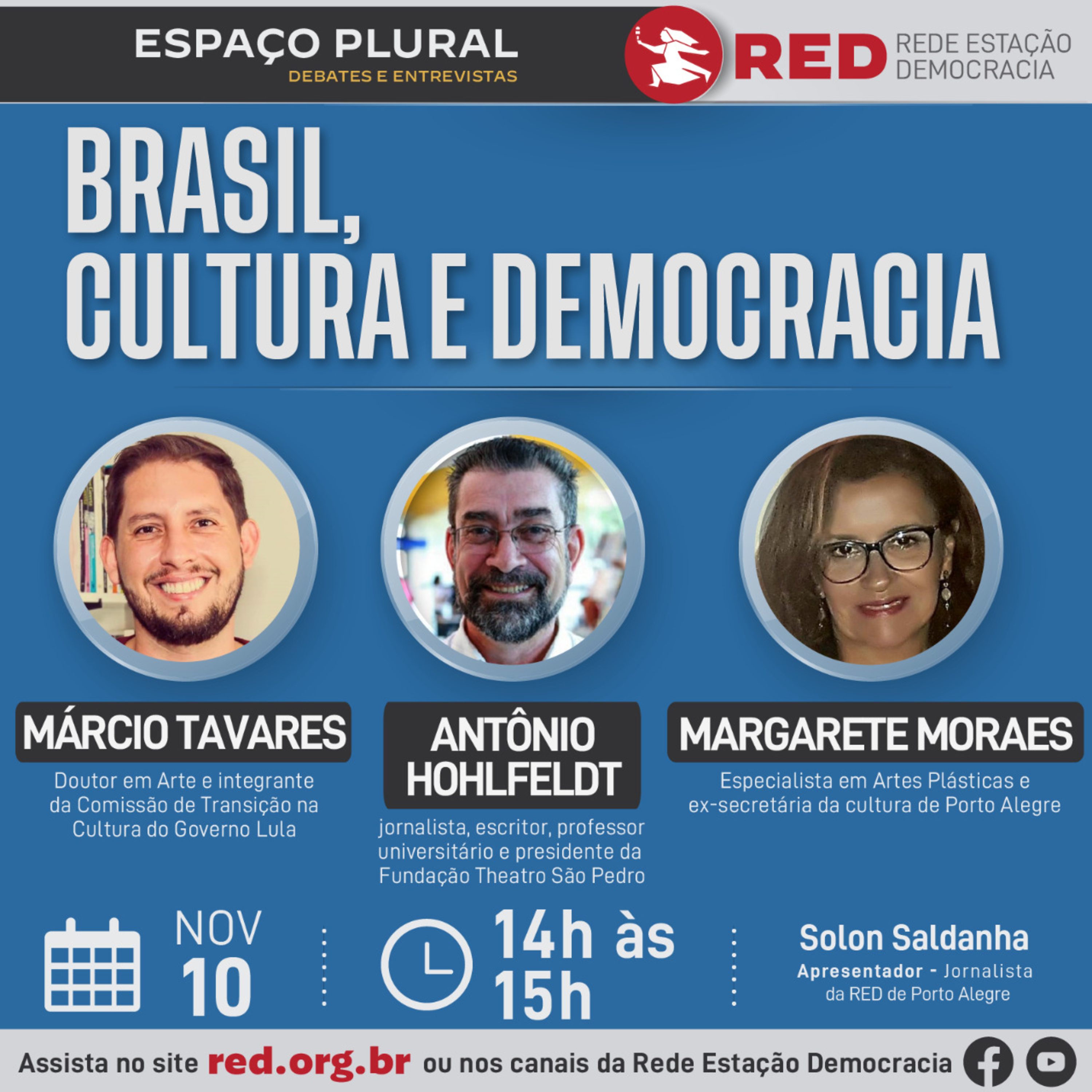 Espaço Plural, Debates e Entrevistas | Quinta-feira 10/11/2022 episode artwork