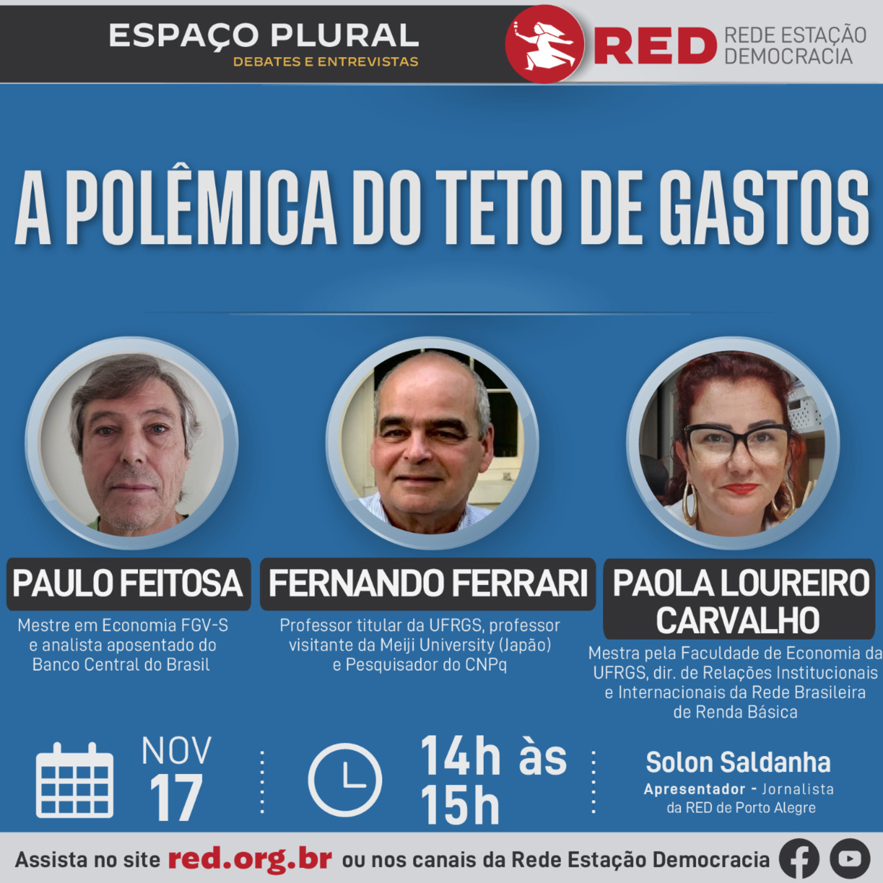 Espaço Plural, Debates e Entrevistas | Quinta-feira 17/11/2022 episode artwork