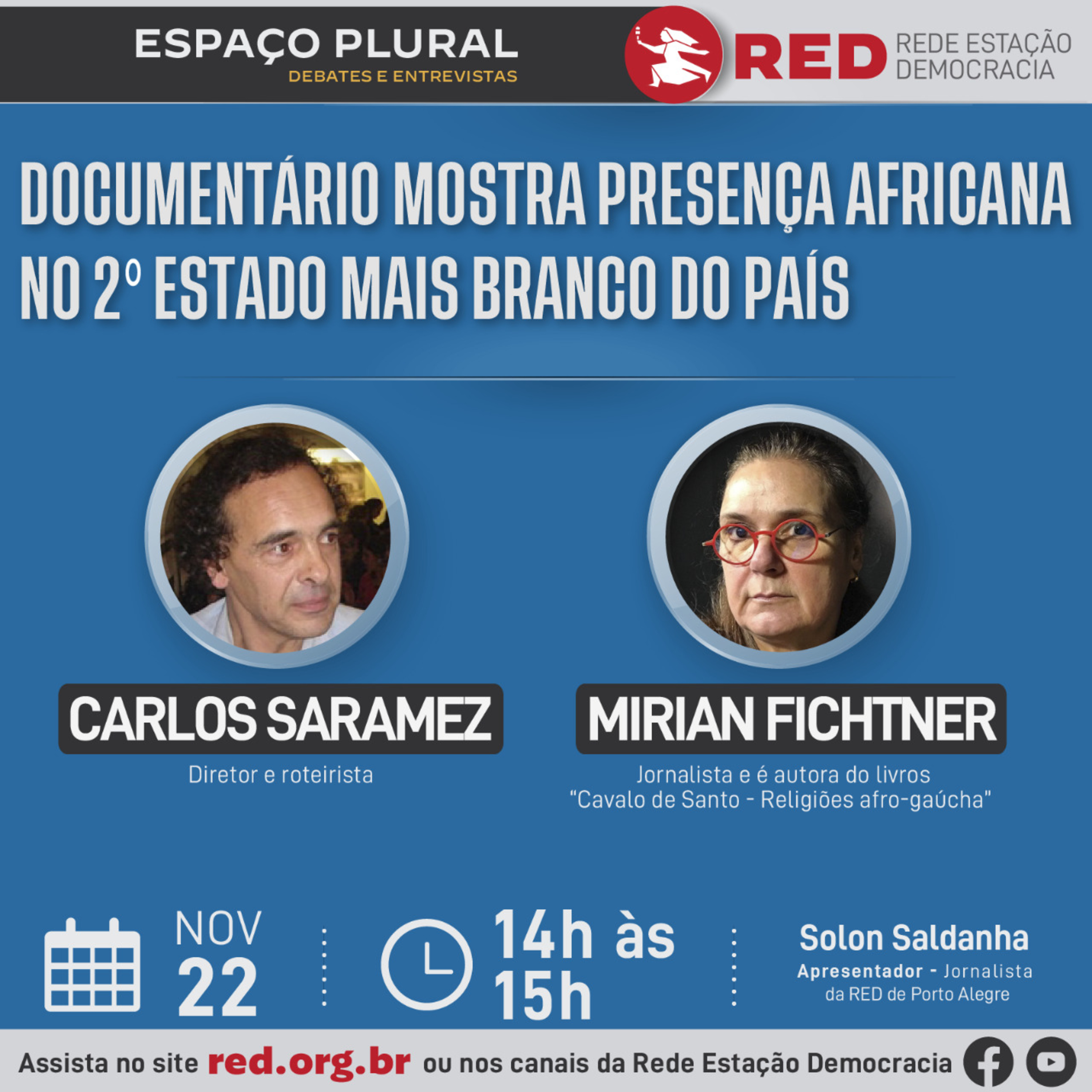 Espaço Plural, Debates e Entrevistas | Terça-feira 22/11/2022 episode artwork