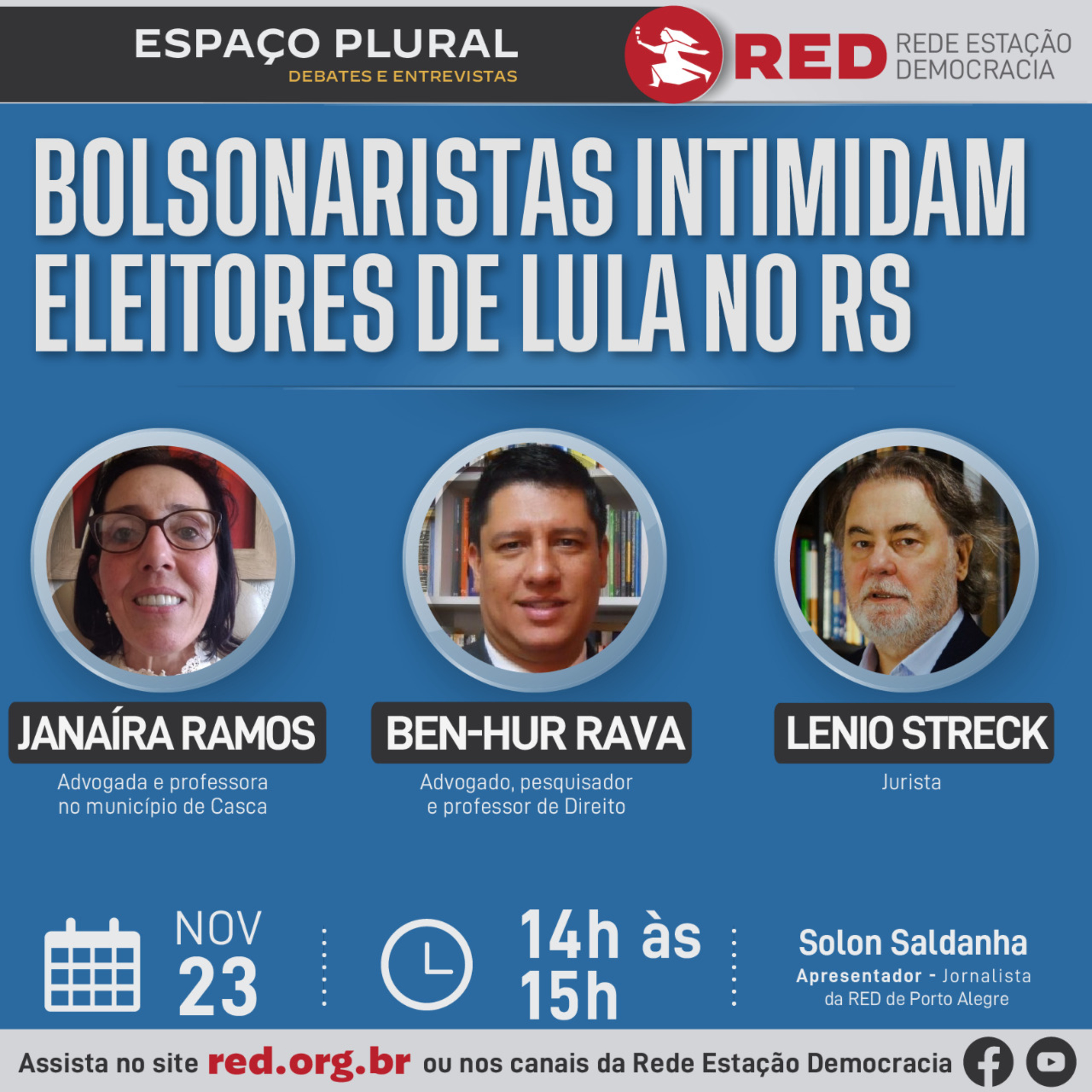 Espaço Plural, Debates e Entrevistas | Quarta-feira 23/11/2023 episode artwork