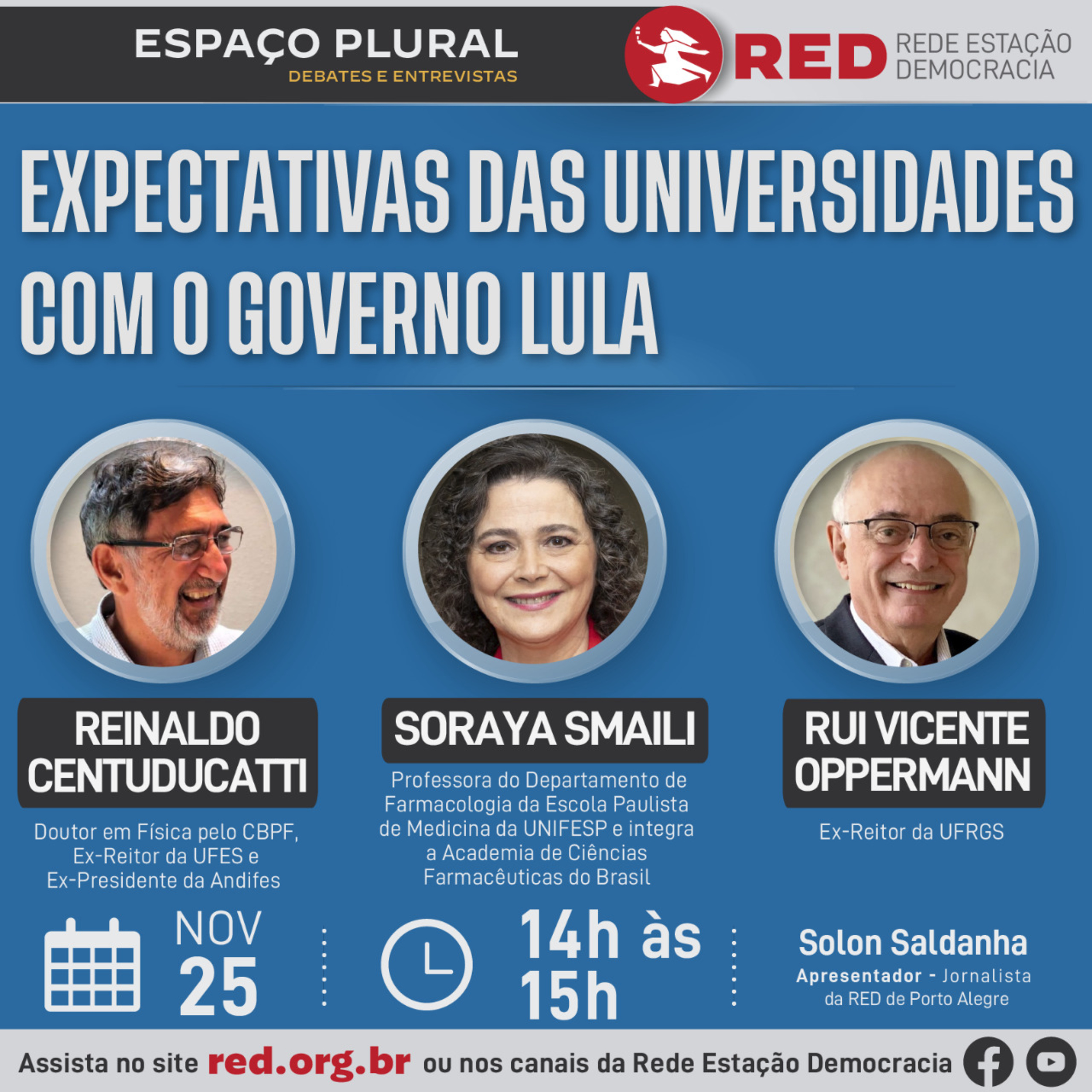 Espaço Plural, Debates e Entrevistas | Sexta-feira 25/11/2022 episode artwork