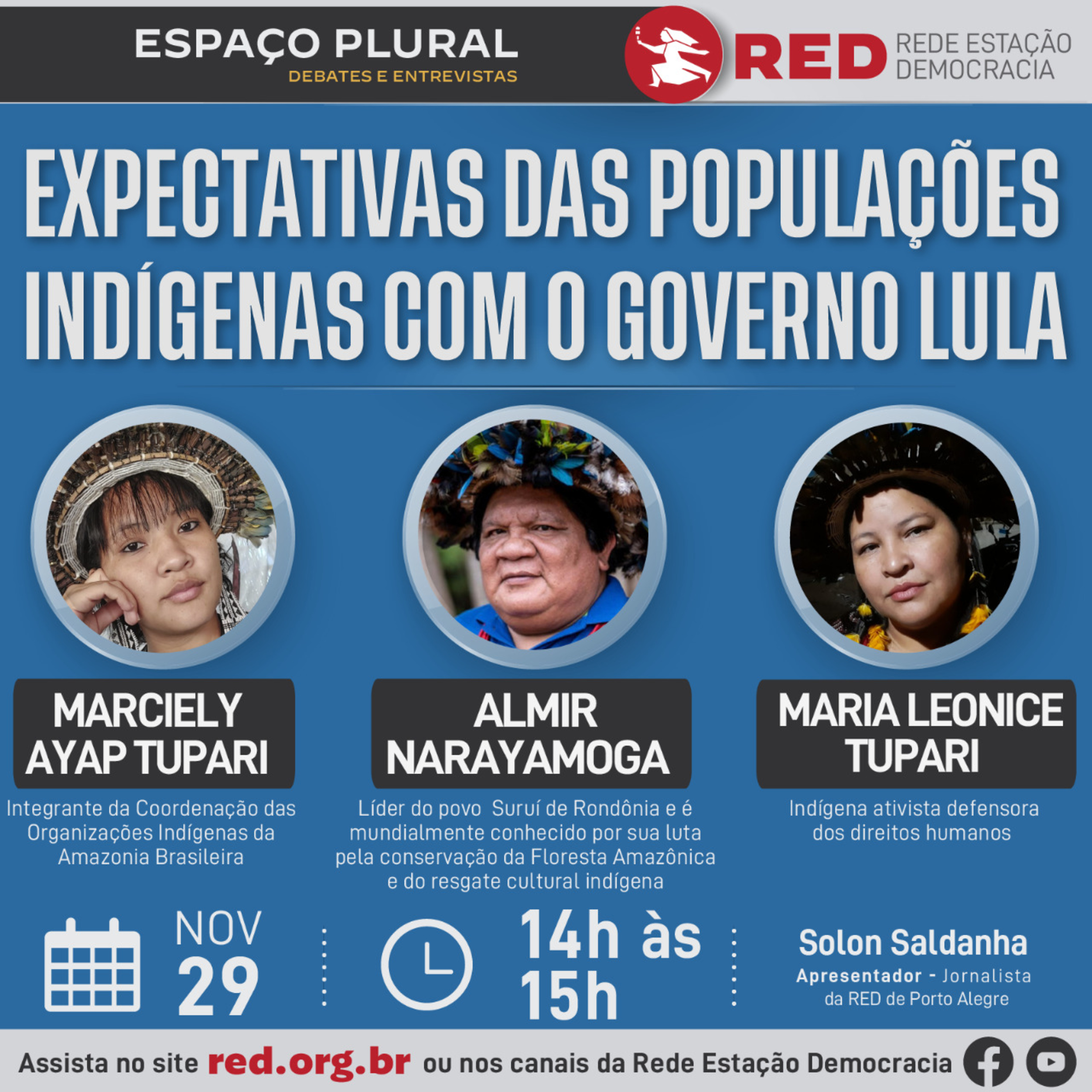 Espaço Plural, Debates e Entrevistas | Terça-feira 29/11/2022 episode artwork