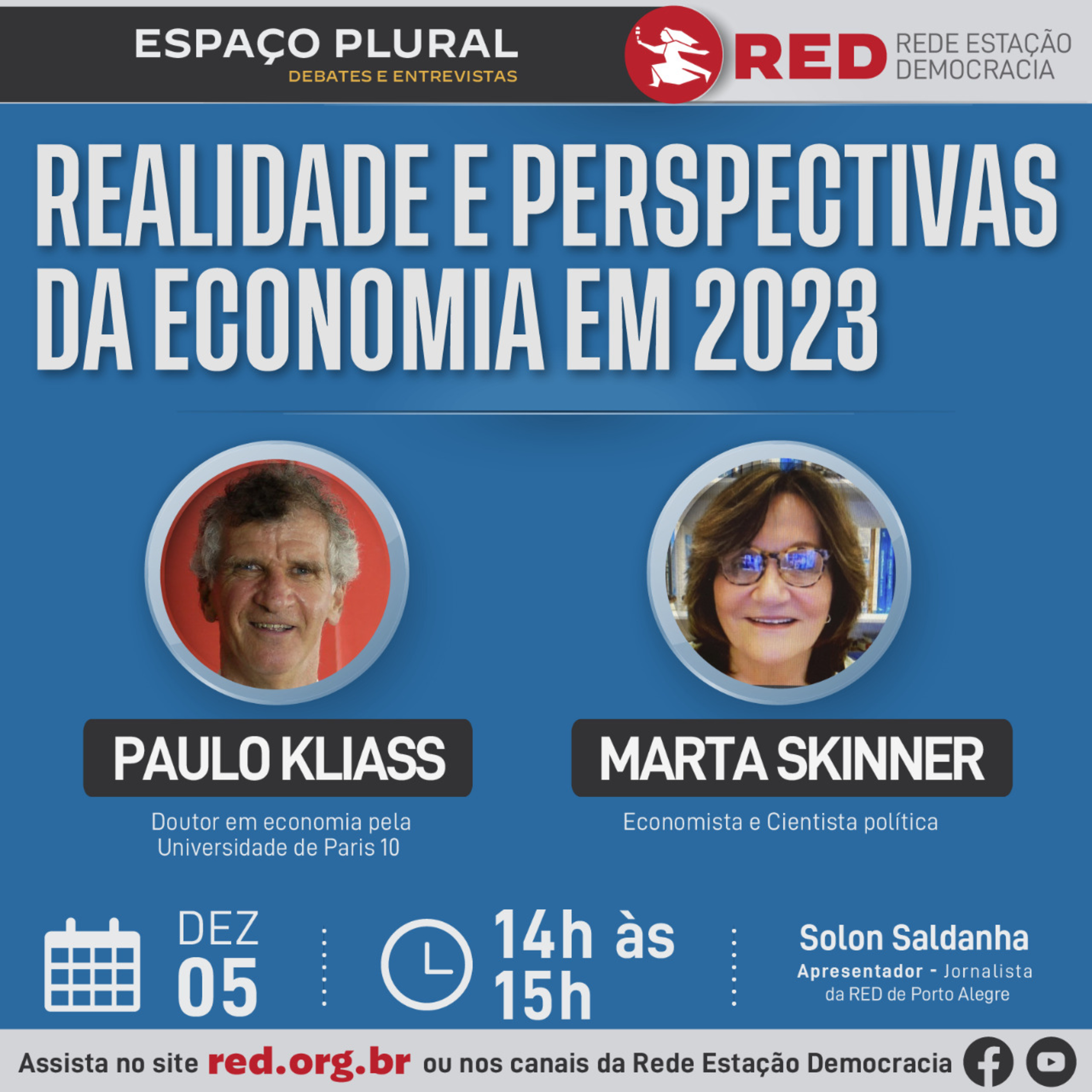 Espaço Plural, Debates e Entrevistas | Segunda-feira 05/12/2022 episode artwork