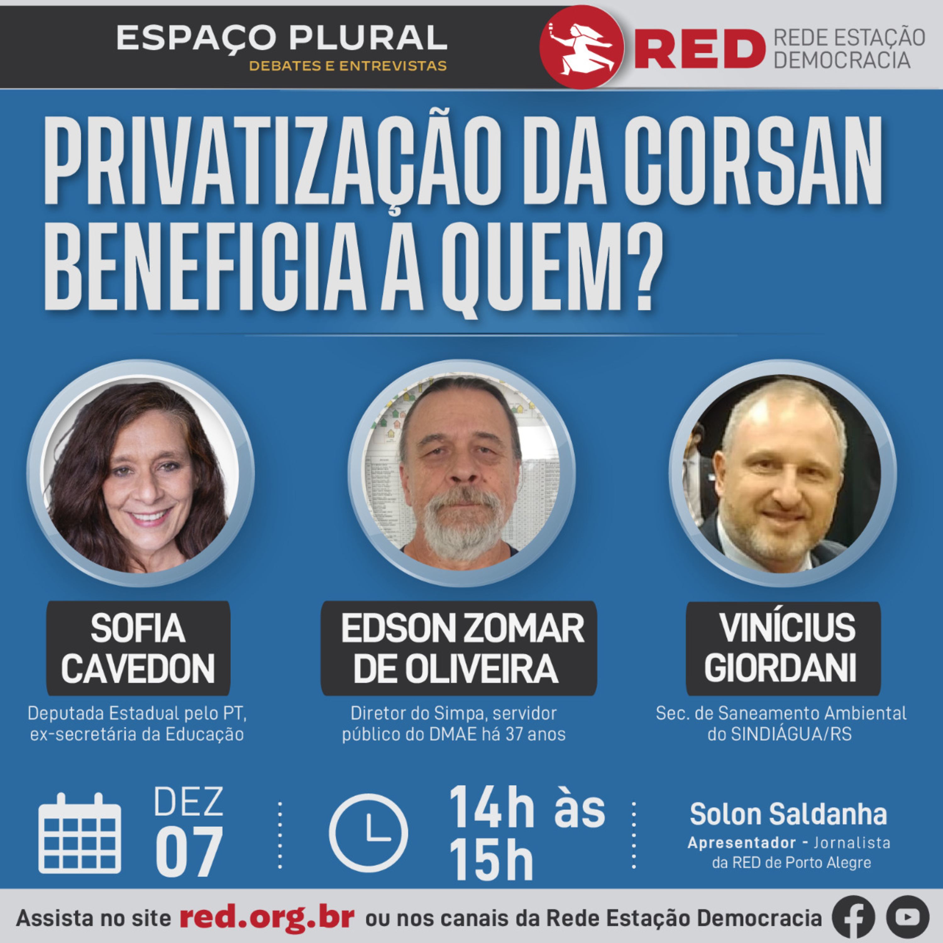 Espaço Plural, Debates e Entrevistas | Quarta-feira 07/12/2022 episode artwork