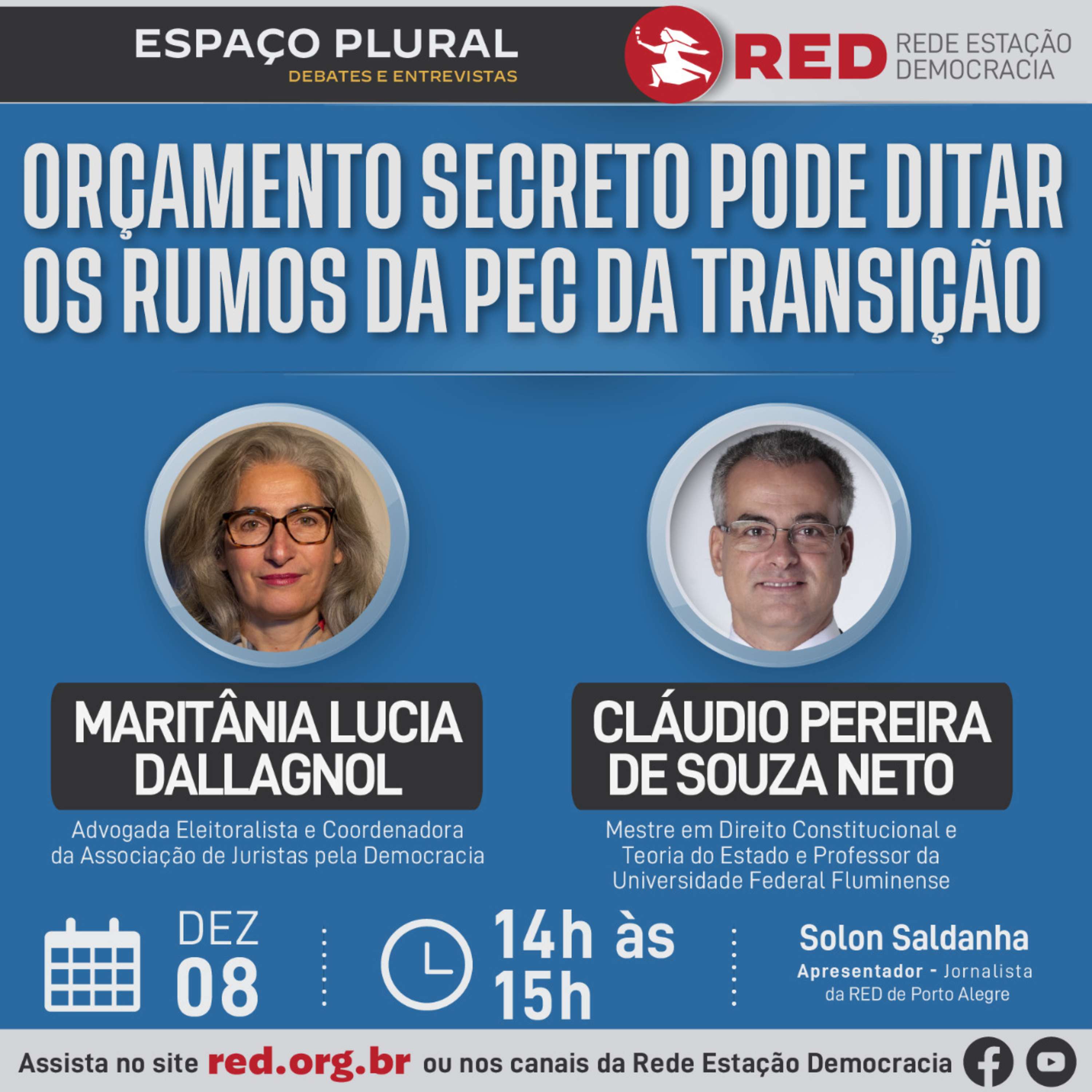 Espaço Plural, Debates e Entrevistas | Quinta-feira 08/12/2022 episode artwork
