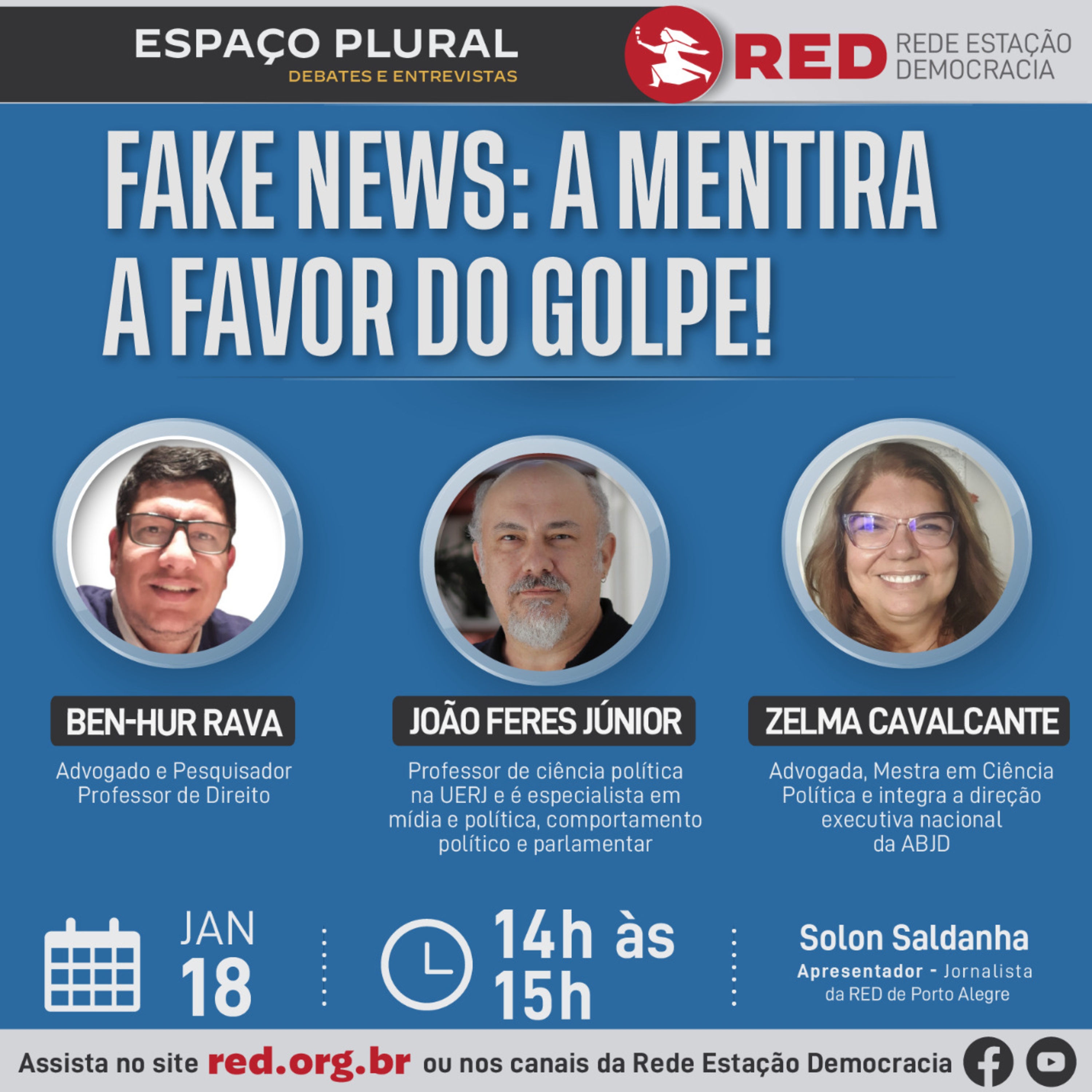 Espaço Plural, Debates e Entrevistas | Quarta-feira 18/01/2023 episode artwork