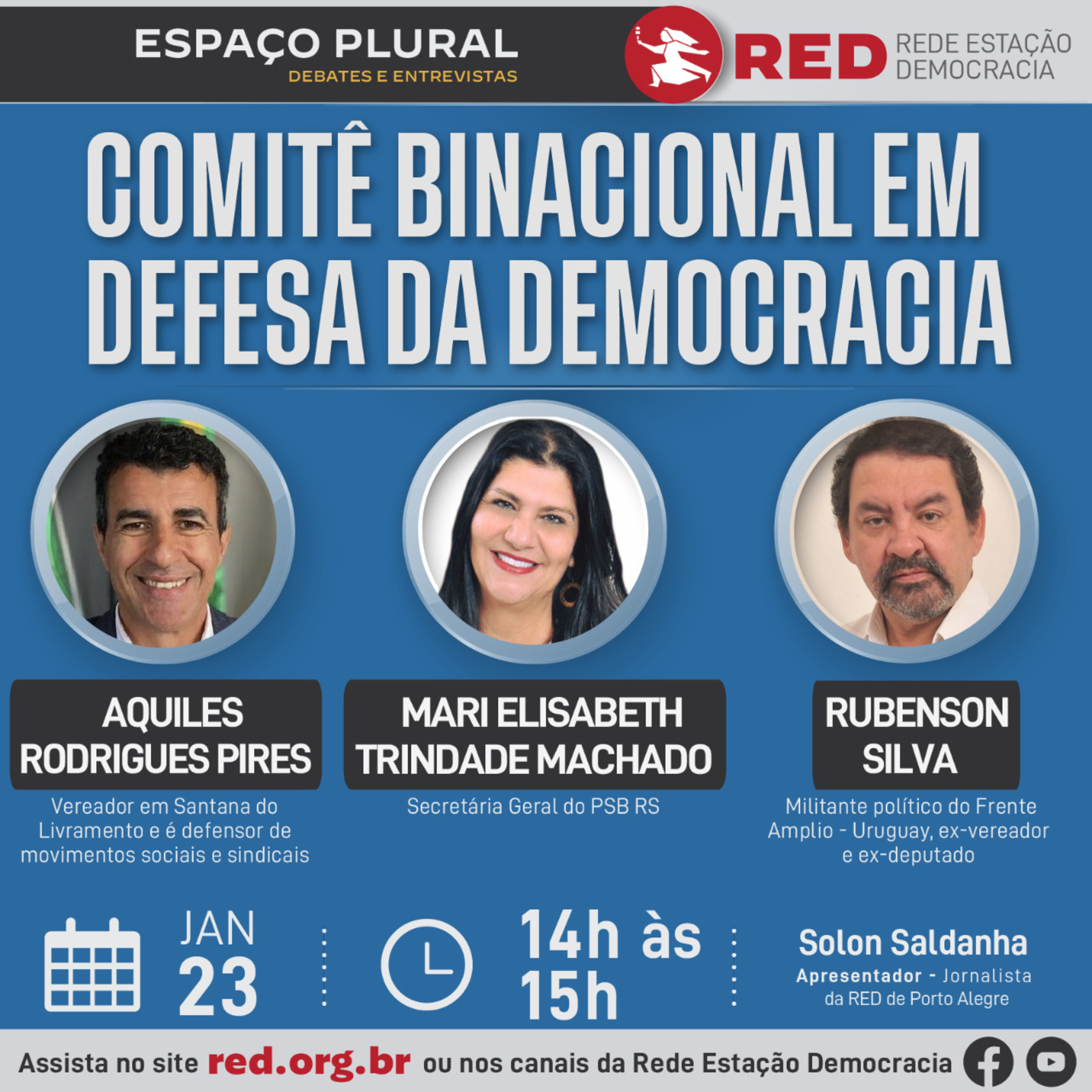 Espaço Plural, Debates e Entrevistas | Segunda-feira 23/01/2023 episode artwork