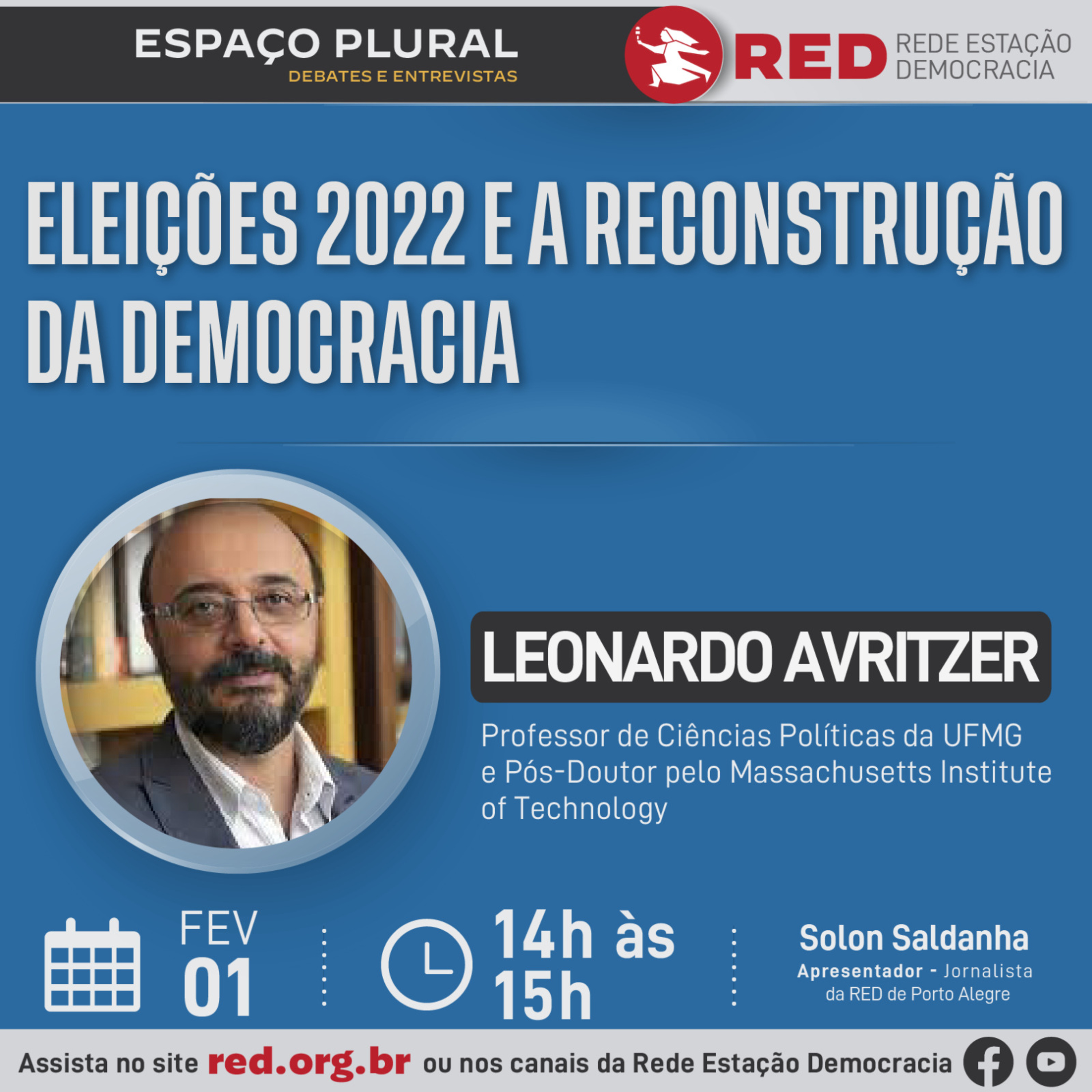 Espaço Plural, Debates e Entrevistas | Quarta-feira 01/02/2023 episode artwork