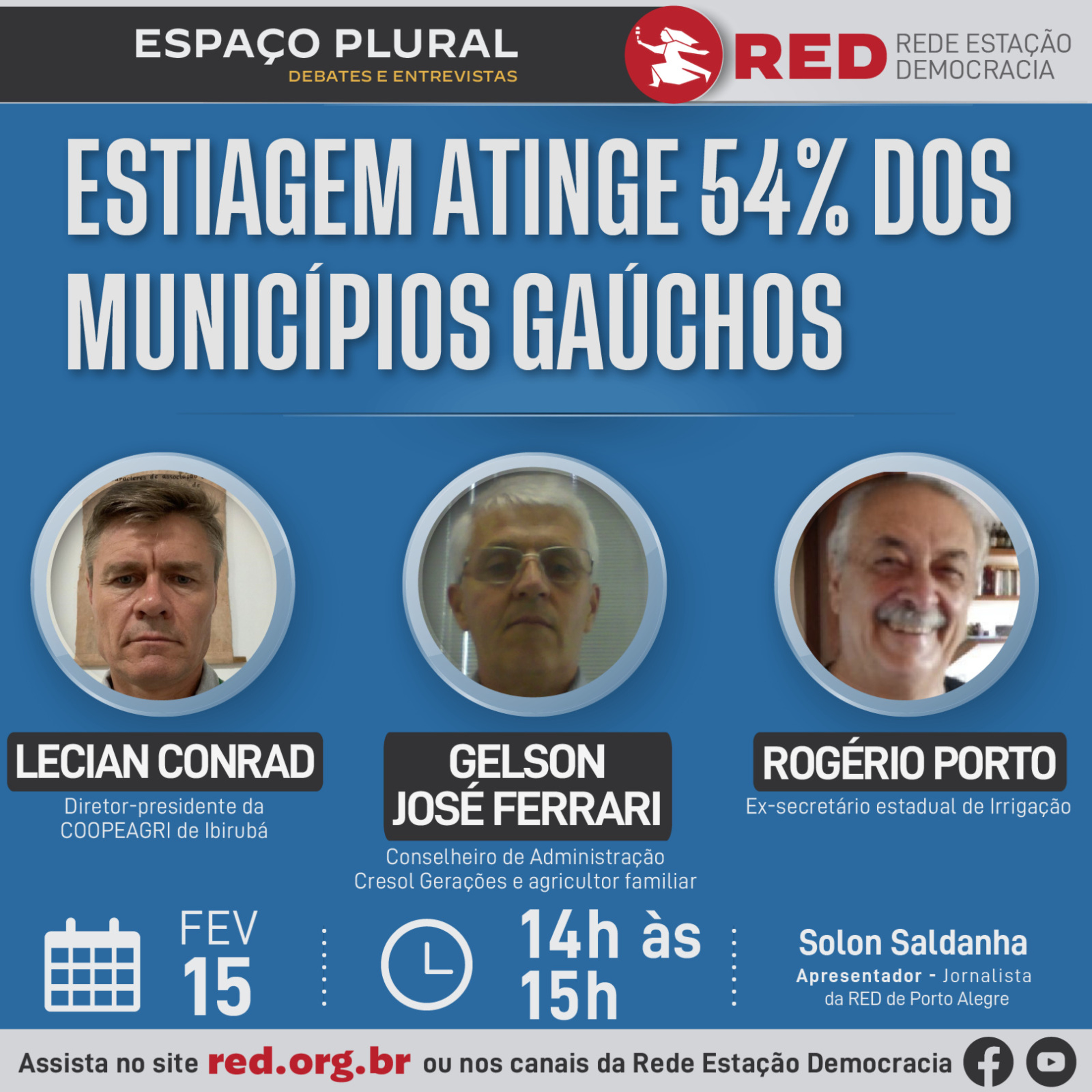 Espaço Plural, Debates e Entrevistas | Quarta-feira 15/02/2023 episode artwork