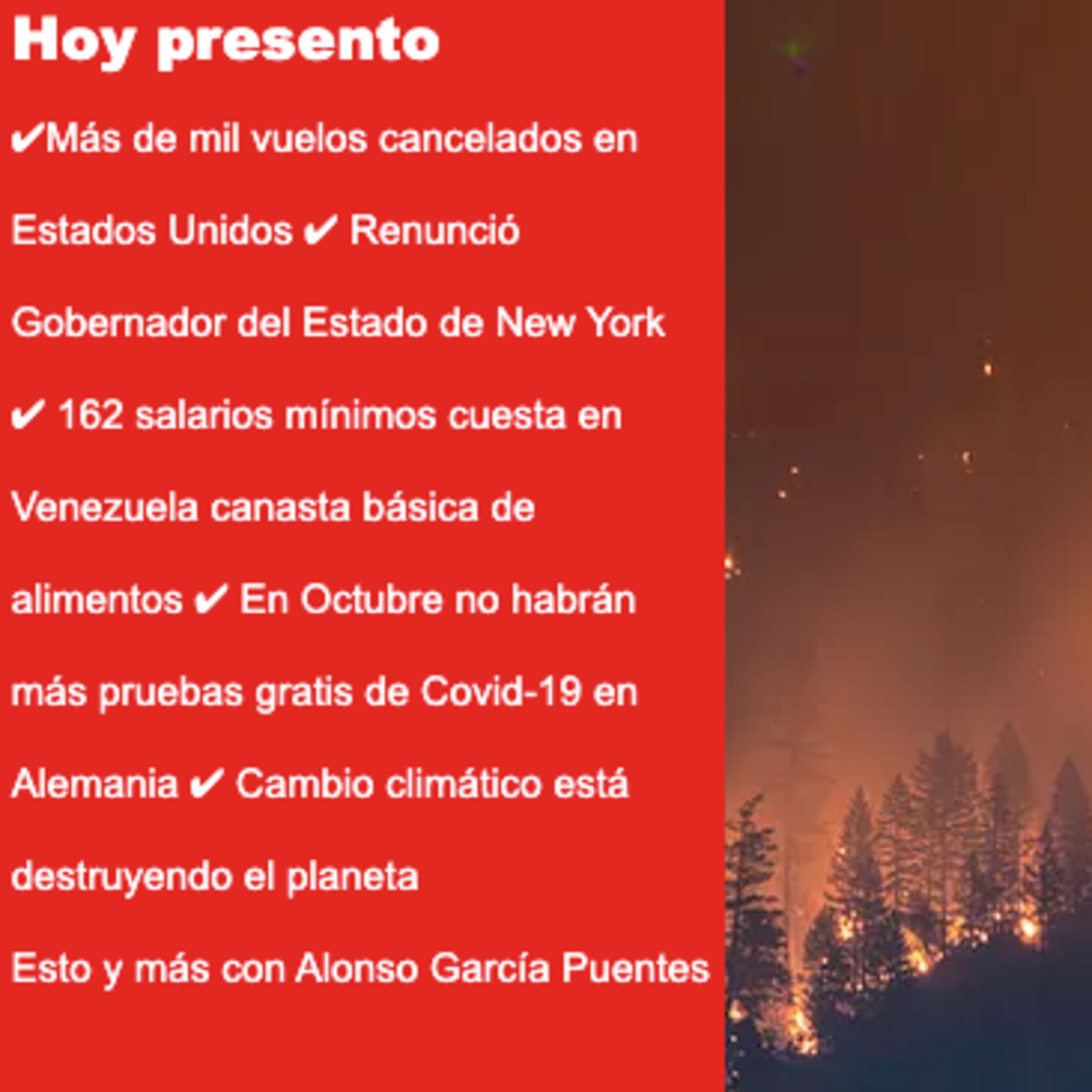 Noticias con Alonso García Puentes