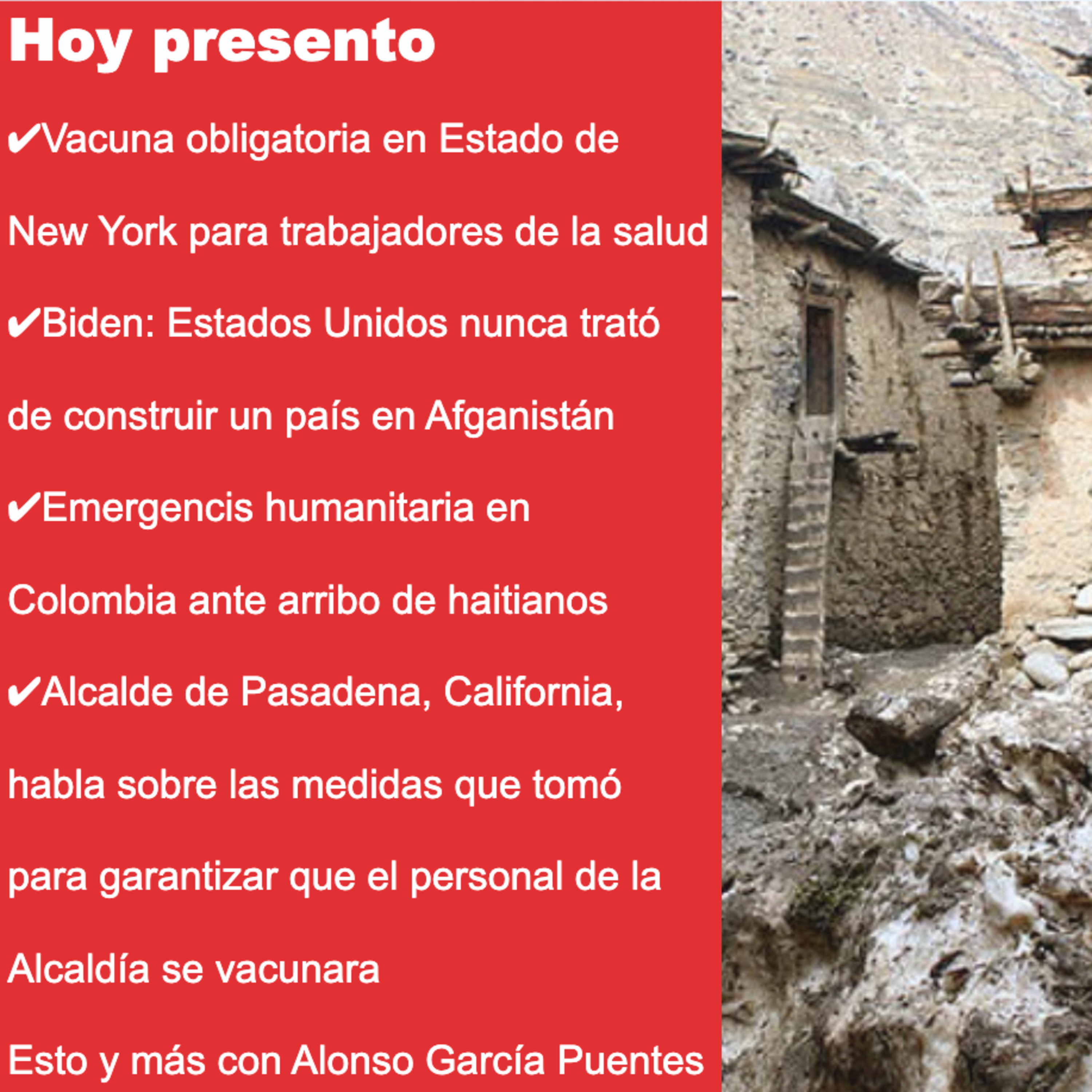 Noticias con Alonso García Puentes