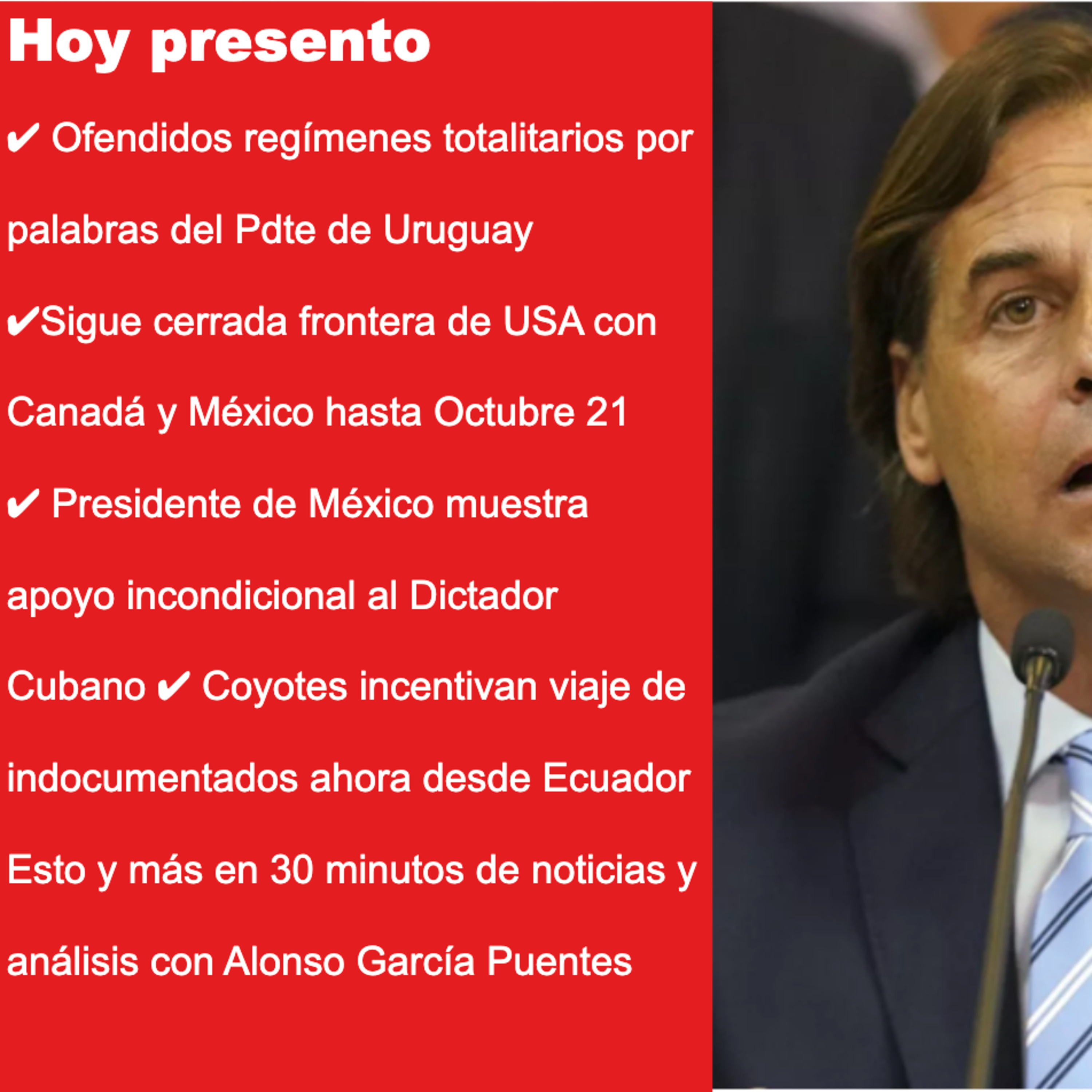 Noticias con Alonso García Puentes