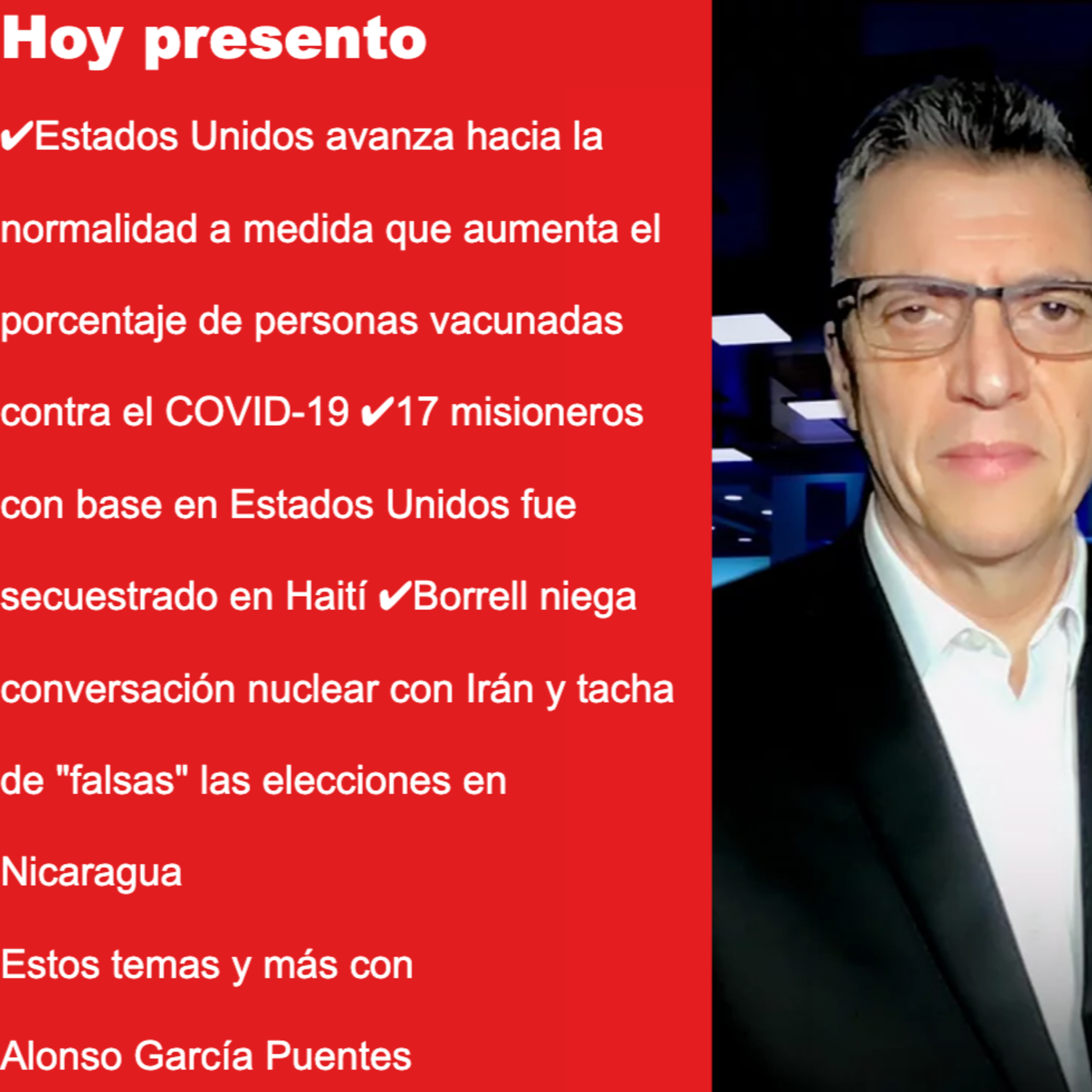 Noticias con Alonso García Puentes