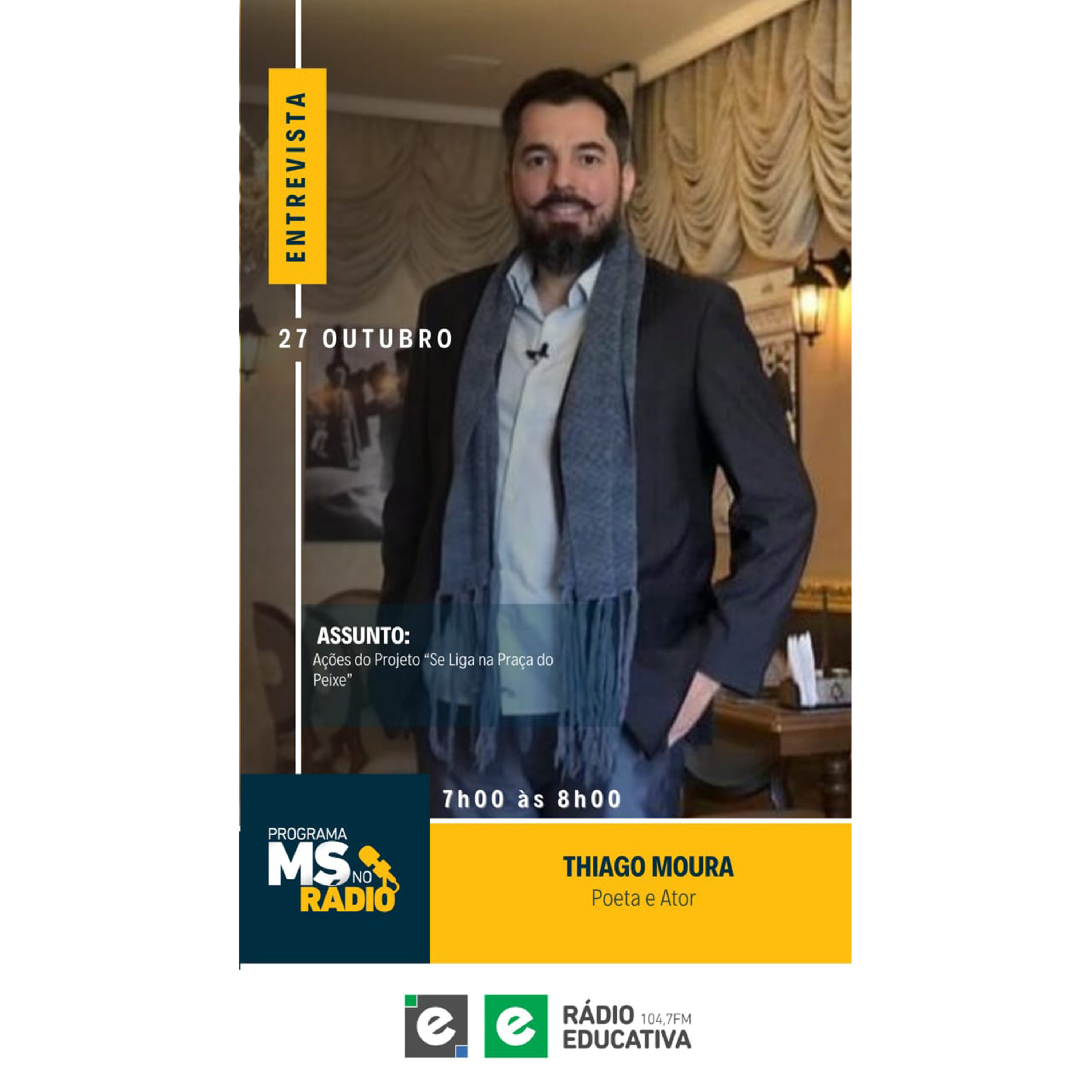 MS no Rádio entrevista o poeta e ator Thiago Moura episode artwork