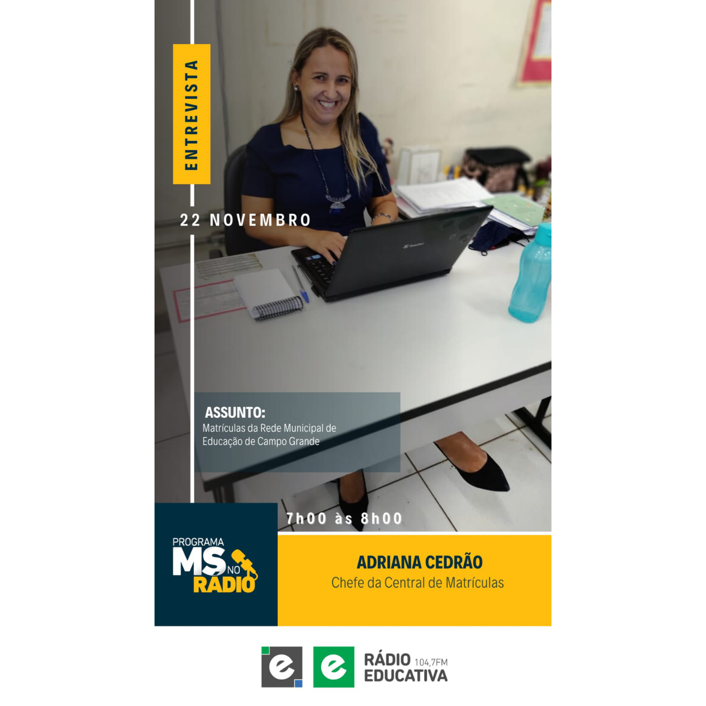 MS no Rádio destaca as matrículas na Rede Municipal de Ensino de Campo Grande episode artwork