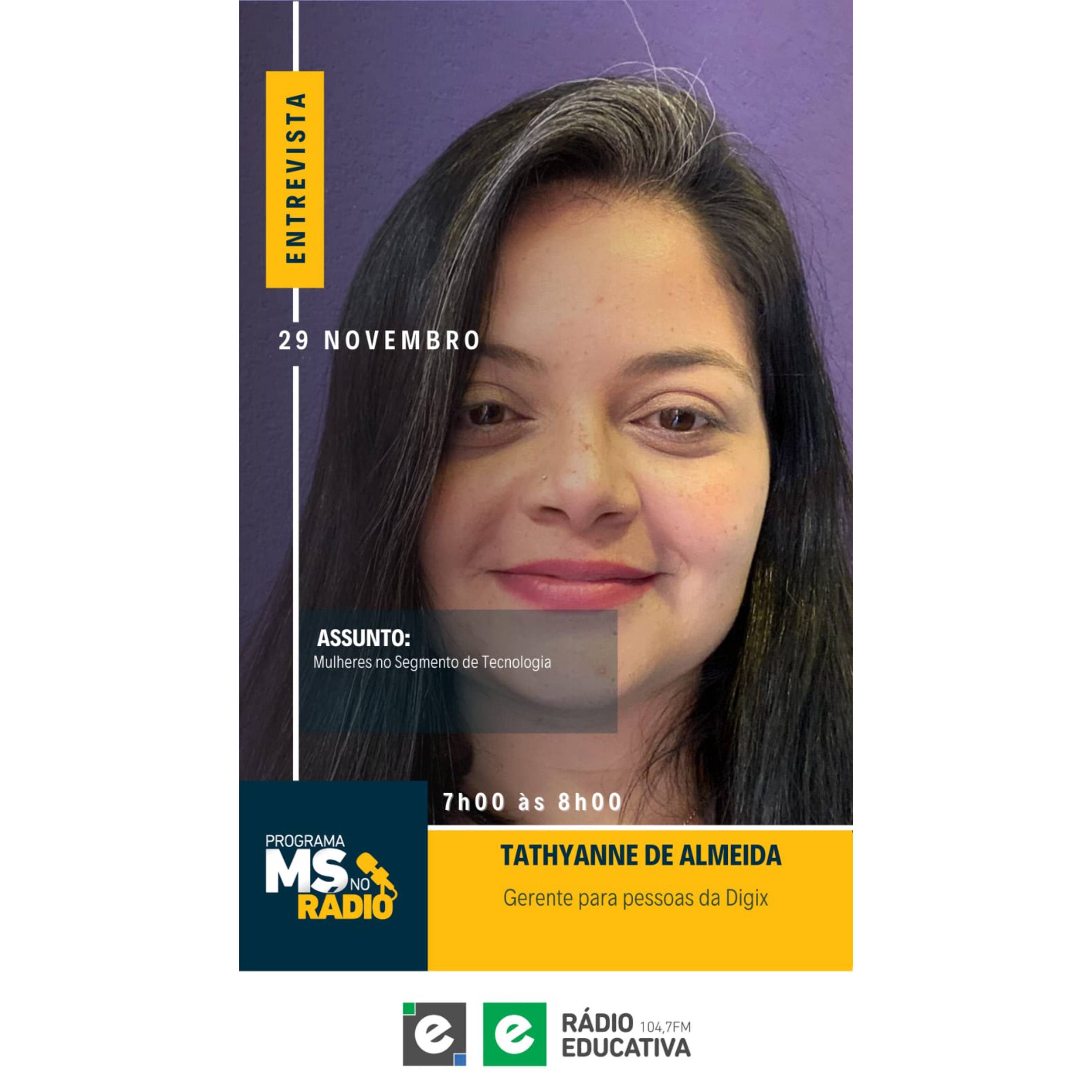 MS no Rádio fala sobre mulheres no segmento de tecnologia episode artwork