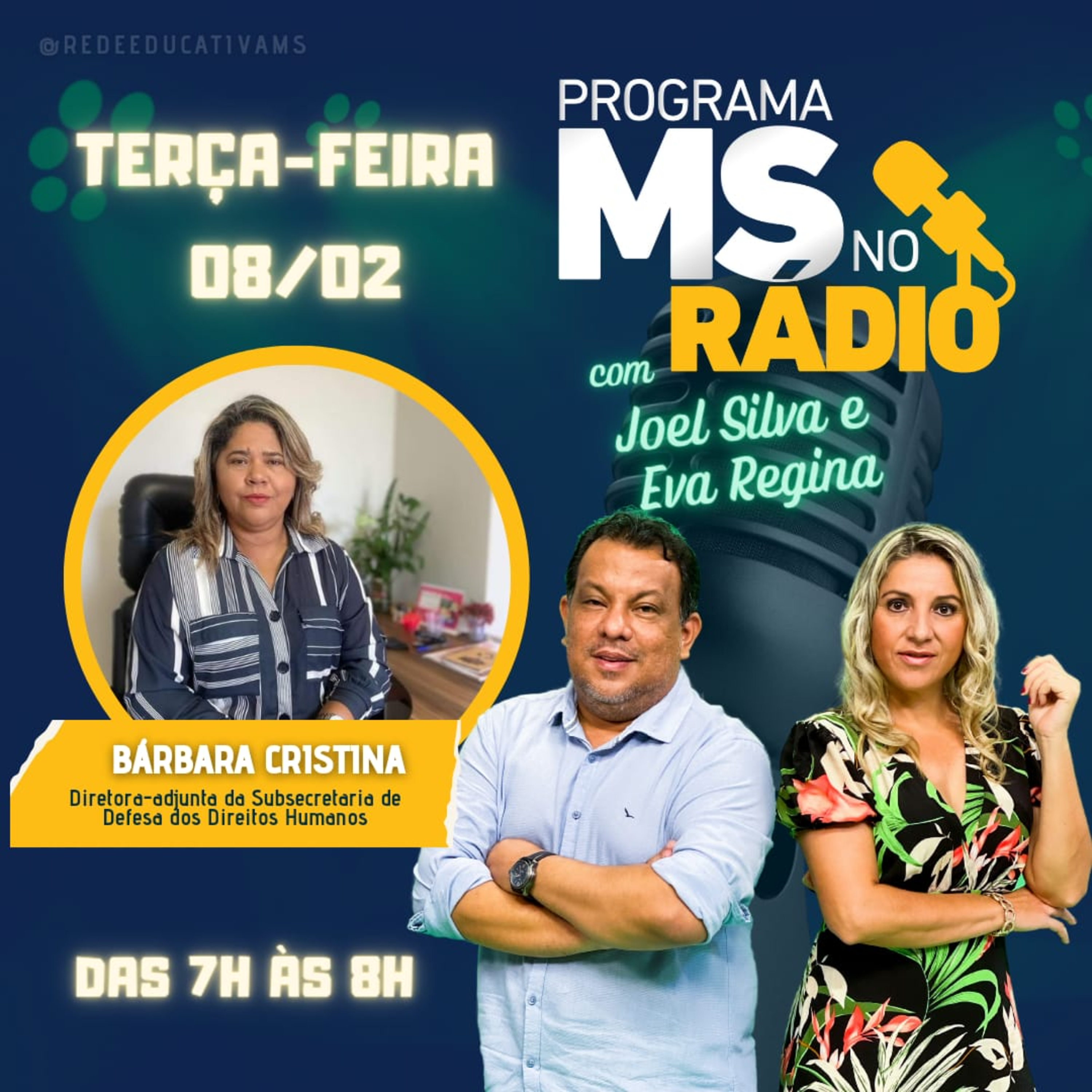 MS no Rádio entrevista a Diretora-adjunta da Subsecretaria de Defesa dos Direitos Humanos Bárbara Cristina episode artwork