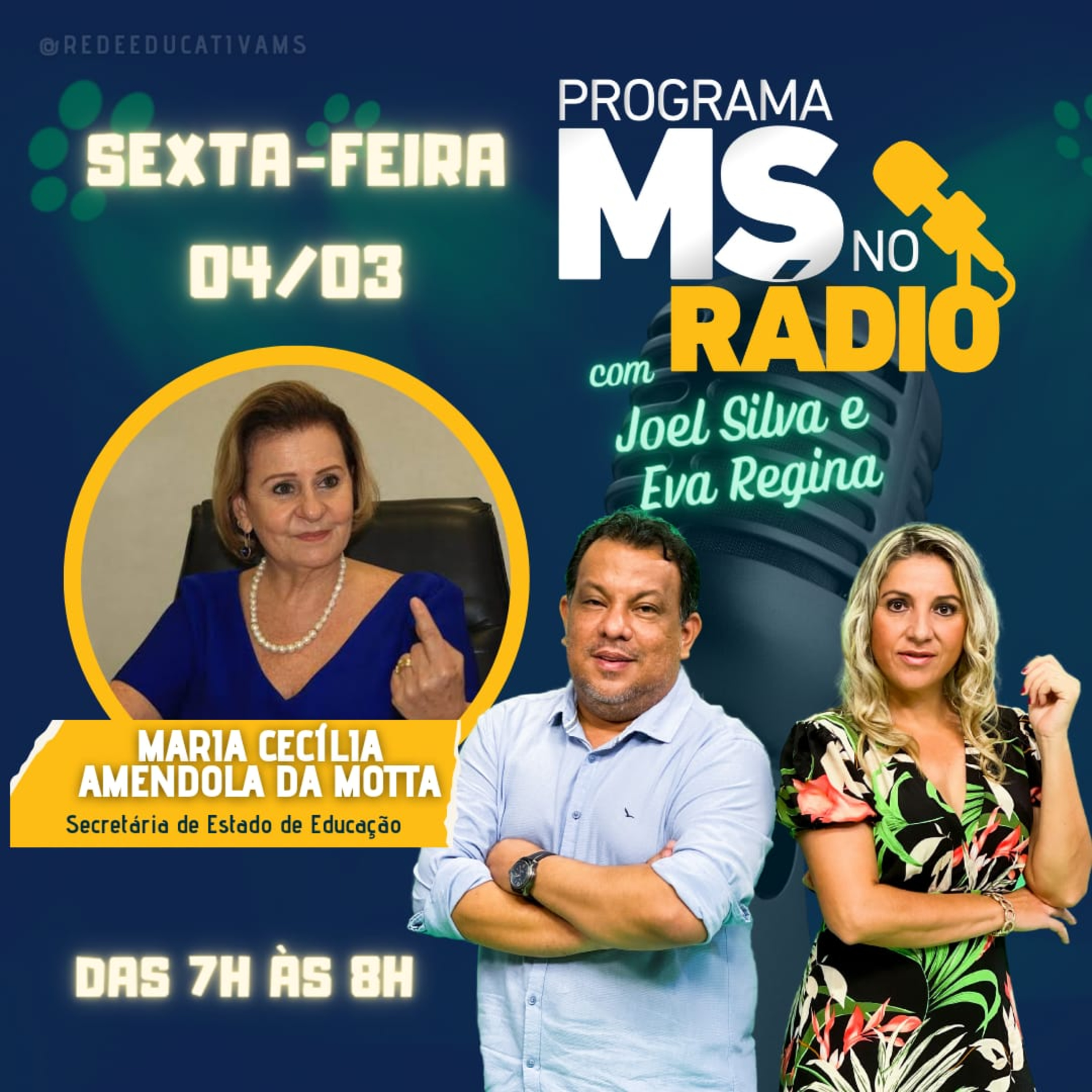 MS no Rádio entrevista a Secretária de Estado de Educação Maria Cecília Amendola da Motta episode artwork