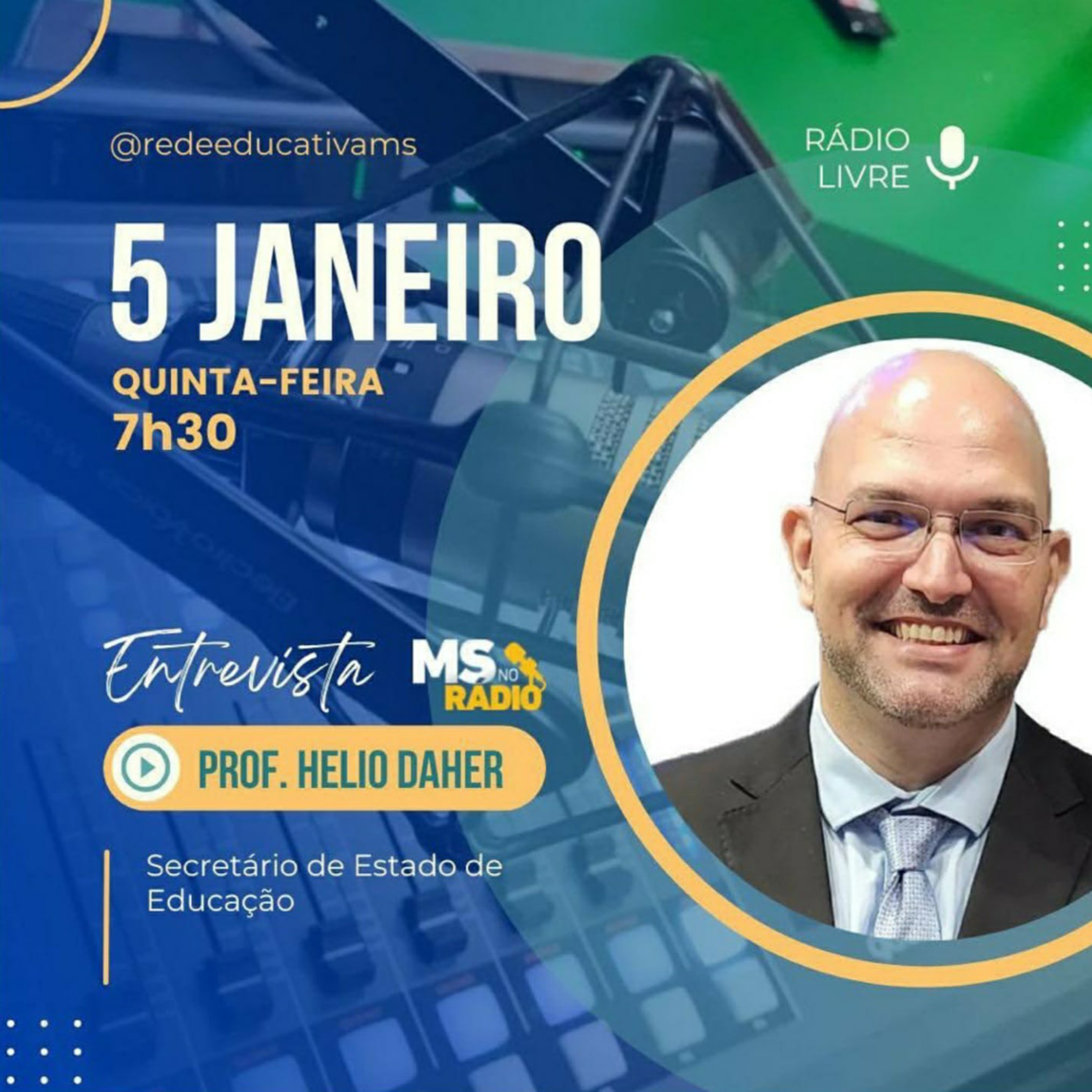Rádio Livre entrevista o Secretário de Estado de Educação, Professor Helio Daher episode artwork