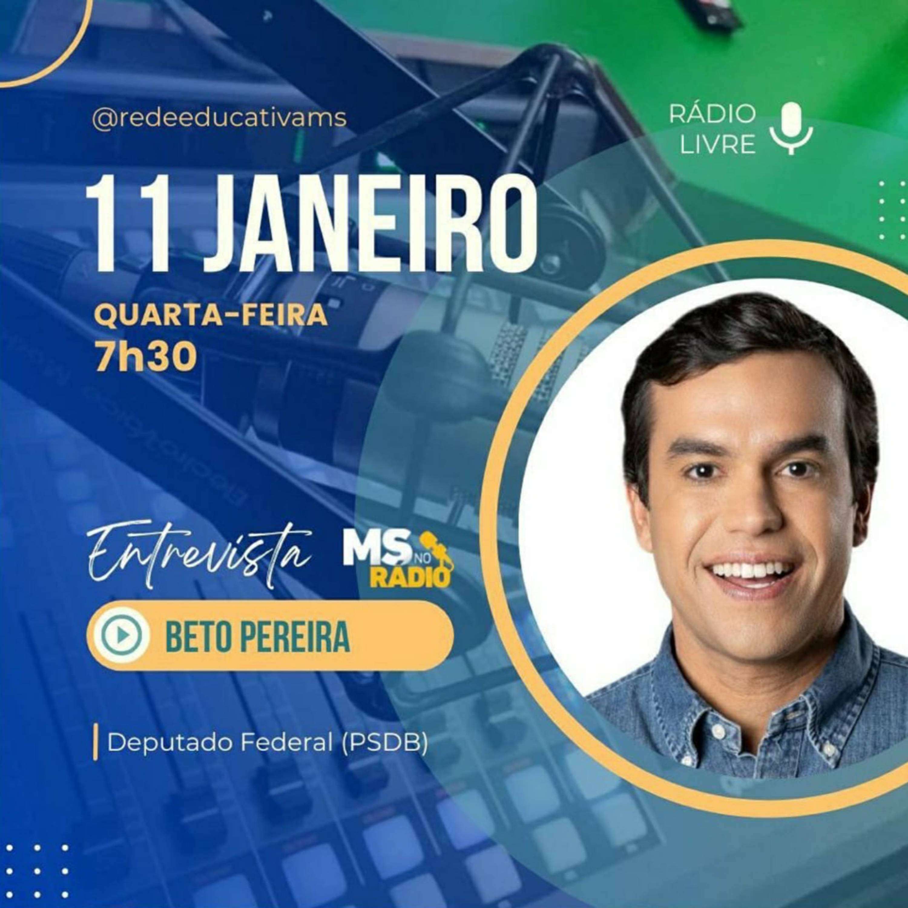 Rádio Livre entrevista o Deputado Federal pelo Mato Grosso do Sul Beto Pereira episode artwork