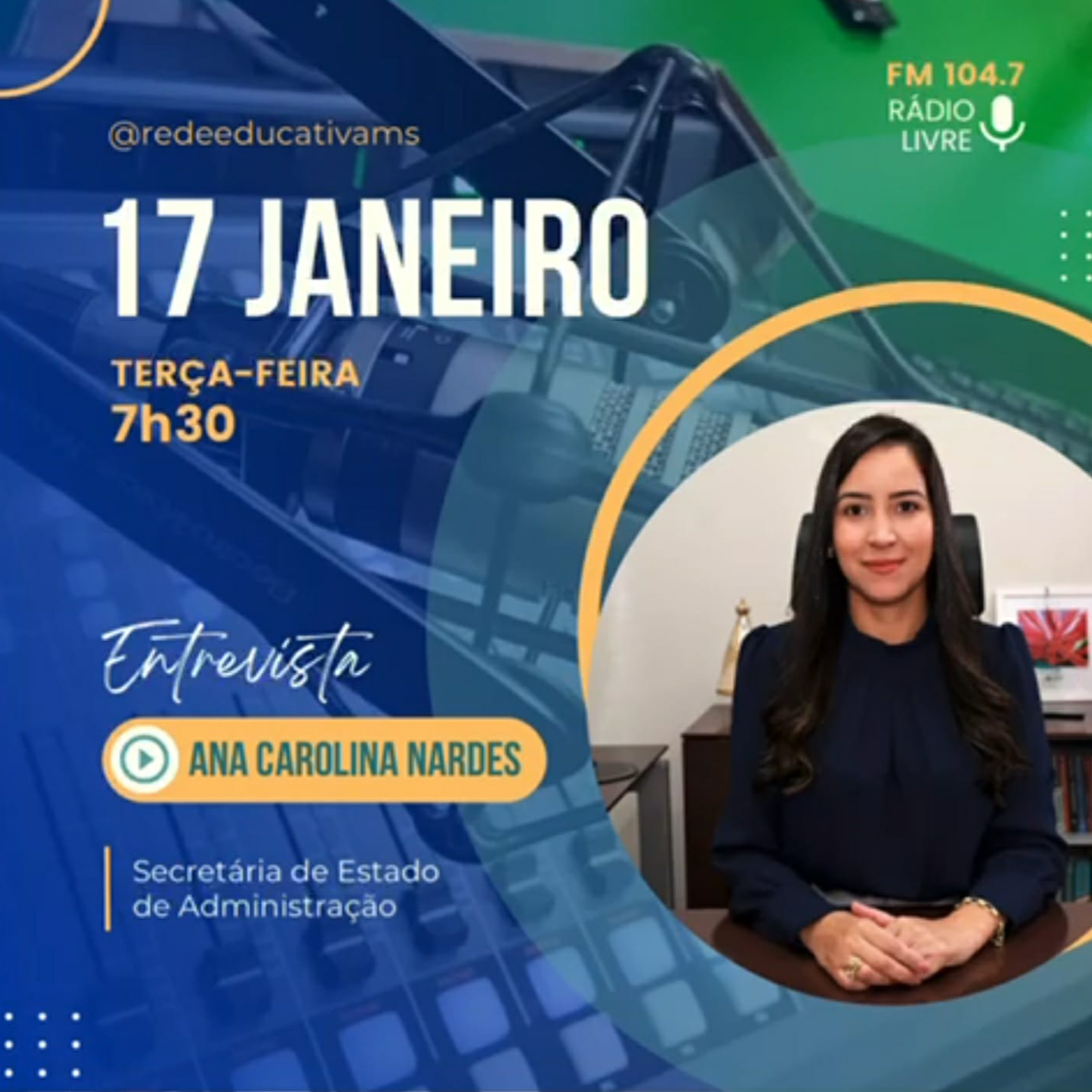 Rádio Livre entrevista a Secretária de Estado de Administração Ana Carolina Nardes episode artwork