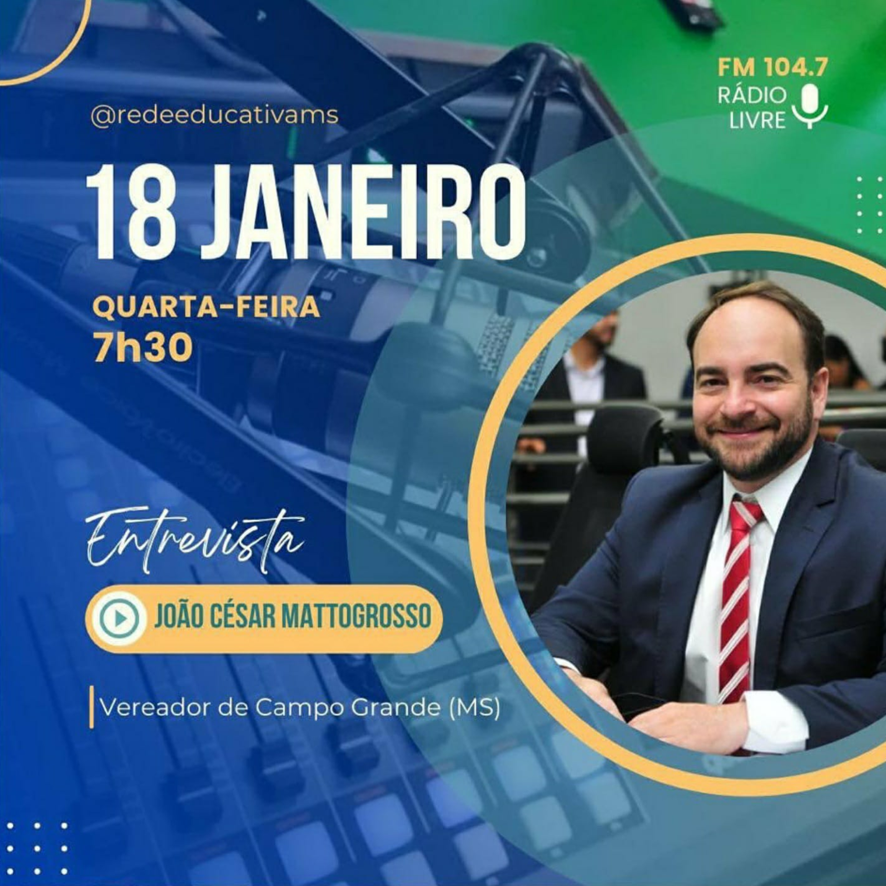 Rádio Livre entrevista o Vereador de Campo Grande João César Mattogrosso episode artwork