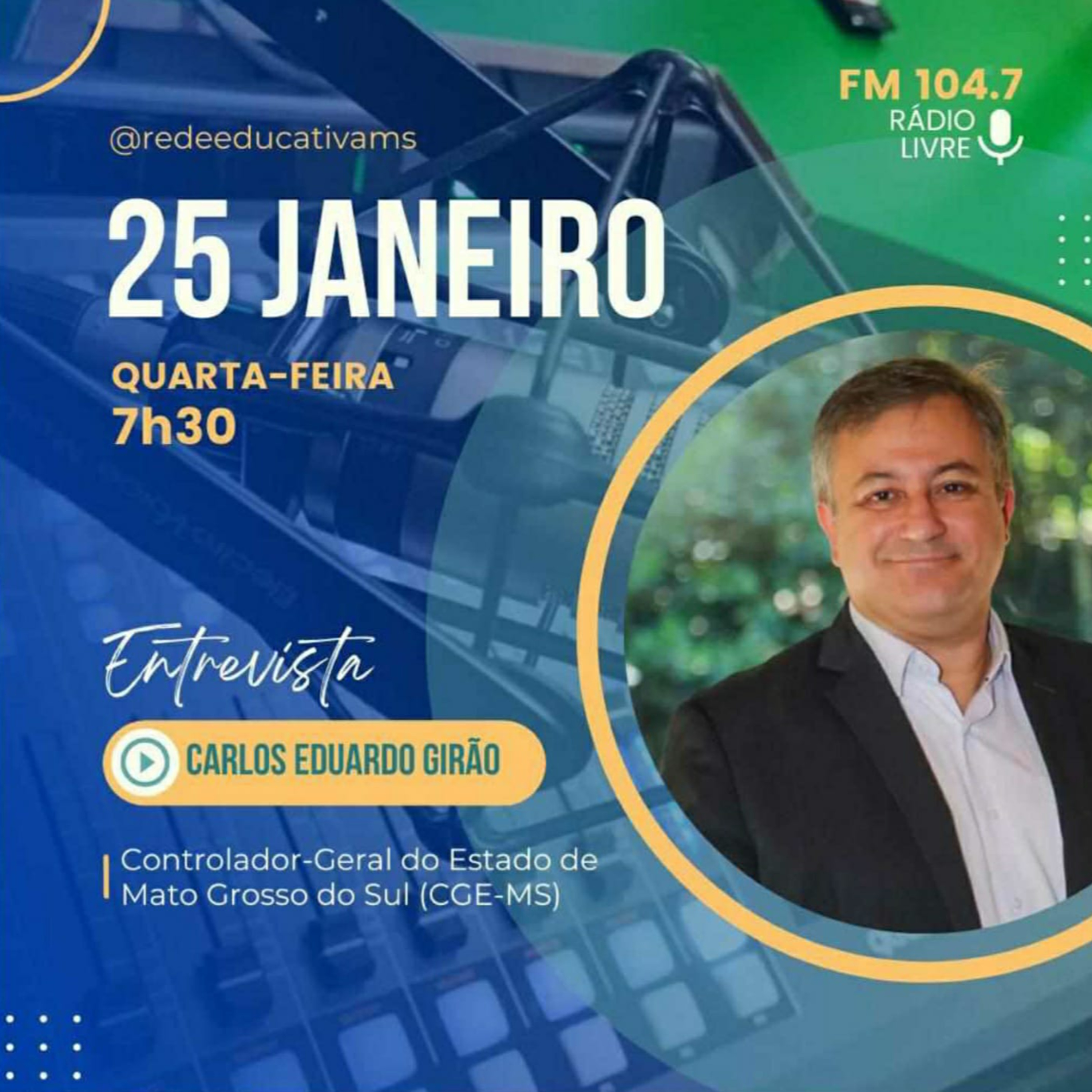 Rádio Livre entrevista o Controlador Geral do Estado de Mato Grosso do Sul Carlos Eduardo Girão de Arruda episode artwork