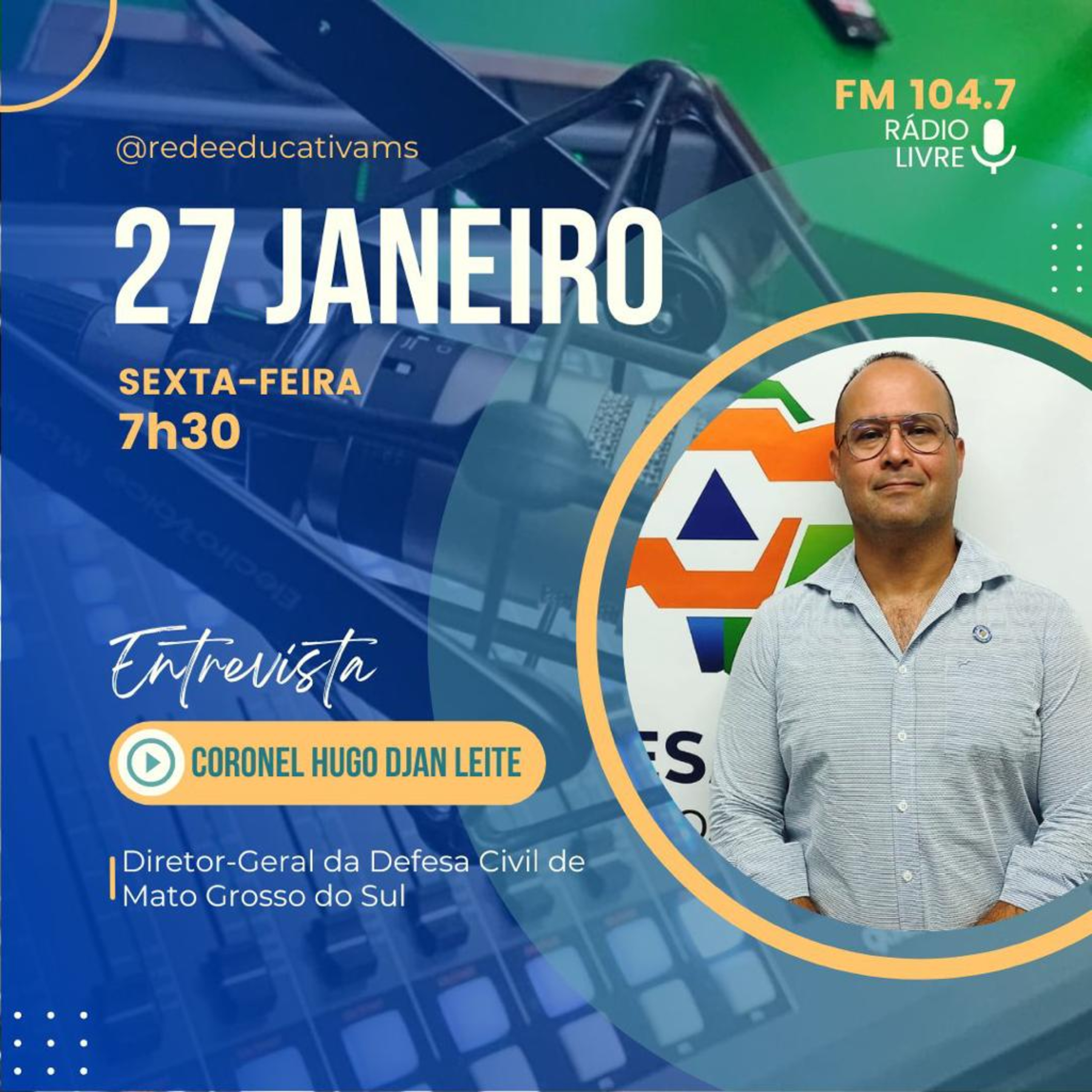 Rádio Livre entrevista o Diretor Geral da Defesa Civil de Mato Grosso do Sul Coronel Hugo Djan Leite episode artwork