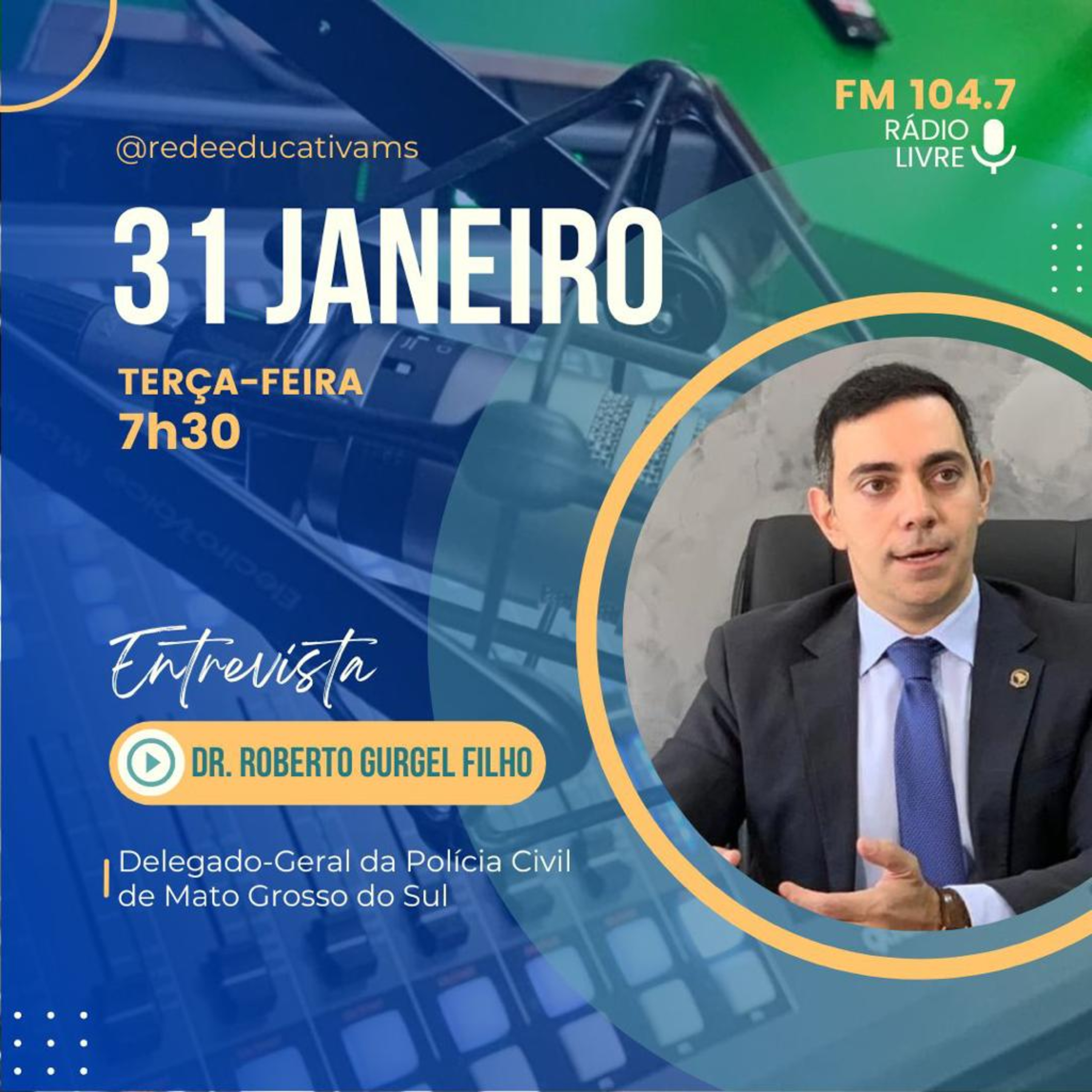 Rádio Livre entrevista o Delegado Geral da Polícia Civil de Mato Grosso do Sul Roberto Gurgel Filho episode artwork