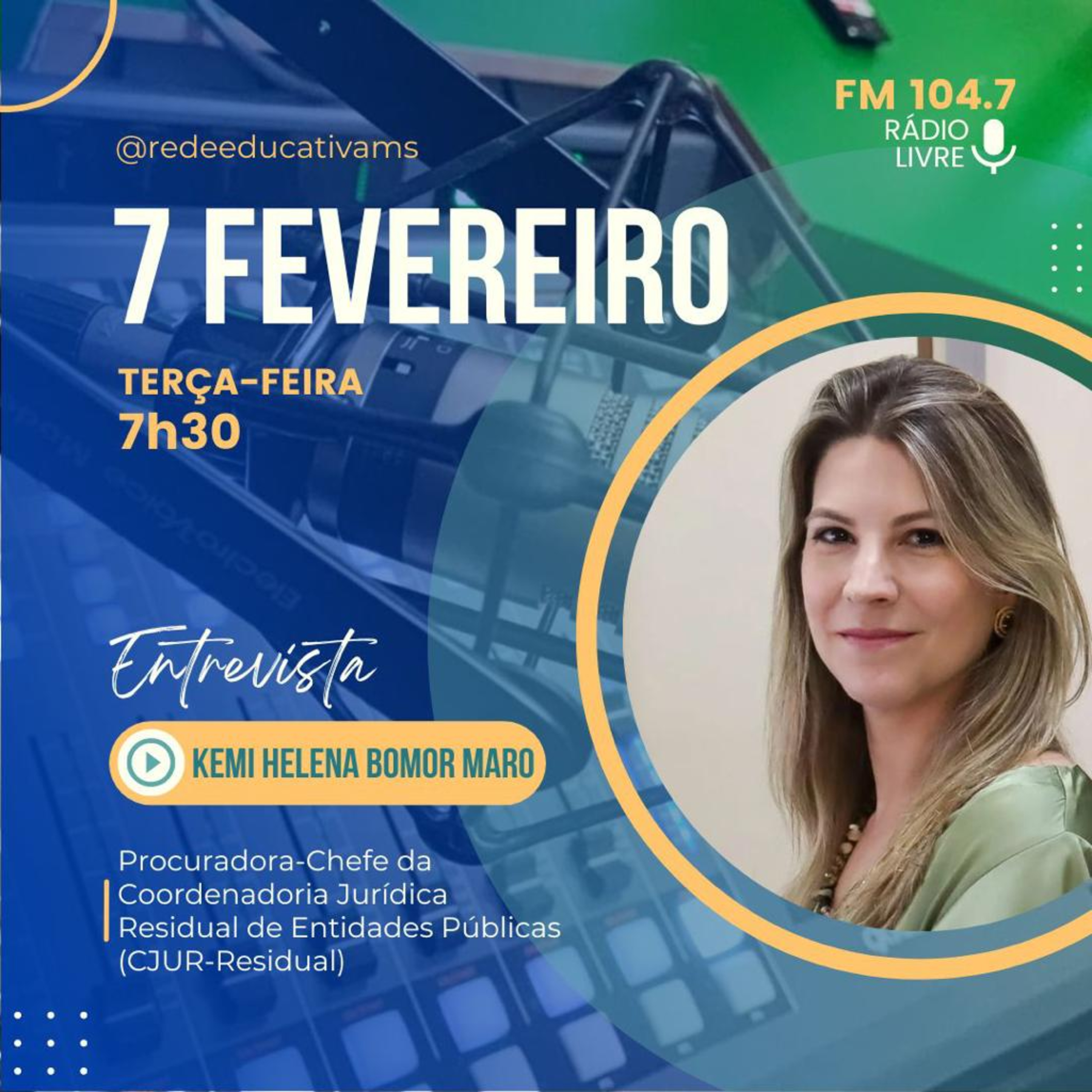Rádio Livre entrevista a Procuradora Chefe da Coordenadoria Jurídica Residual de Entidades Públicas Kemi Helena Bomor Maro episode artwork