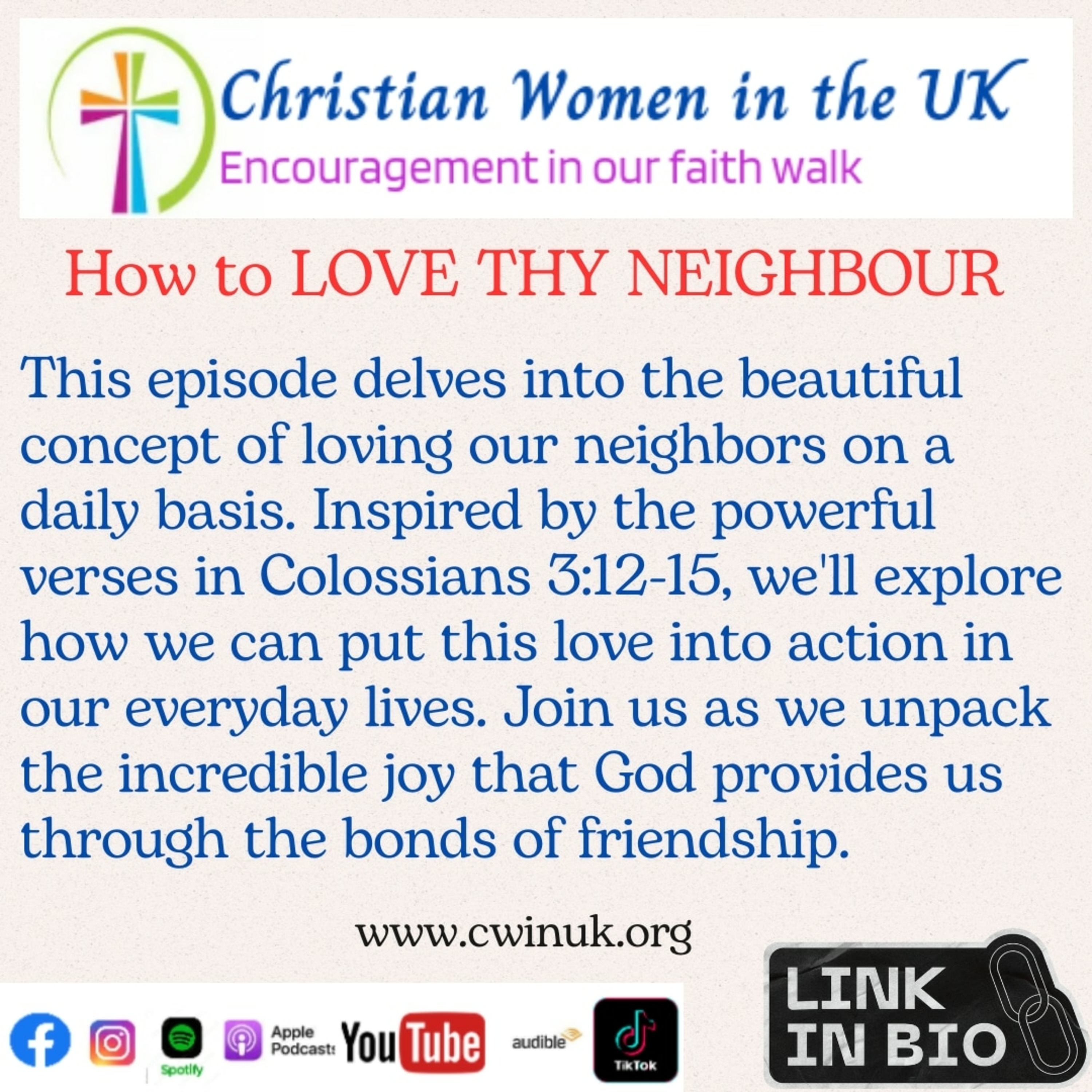 How to LOVE YOUR NEIGHBOUR episode artwork