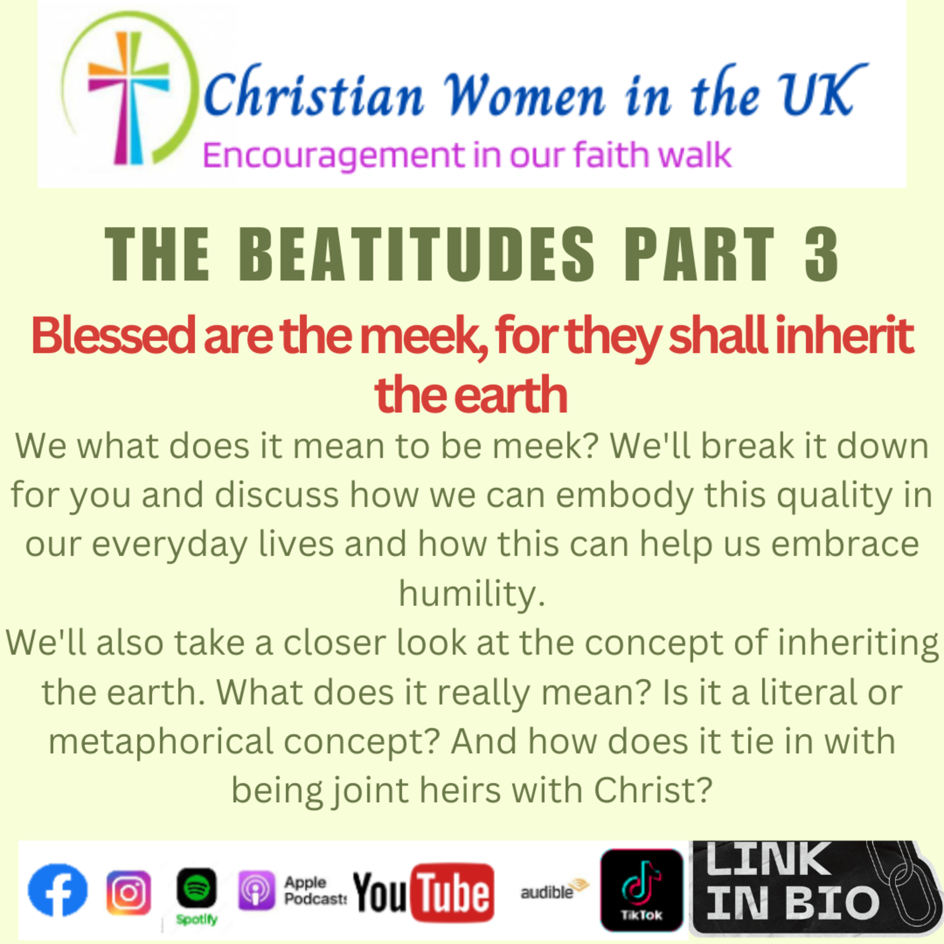 The Beatitudes - part 3 episode artwork