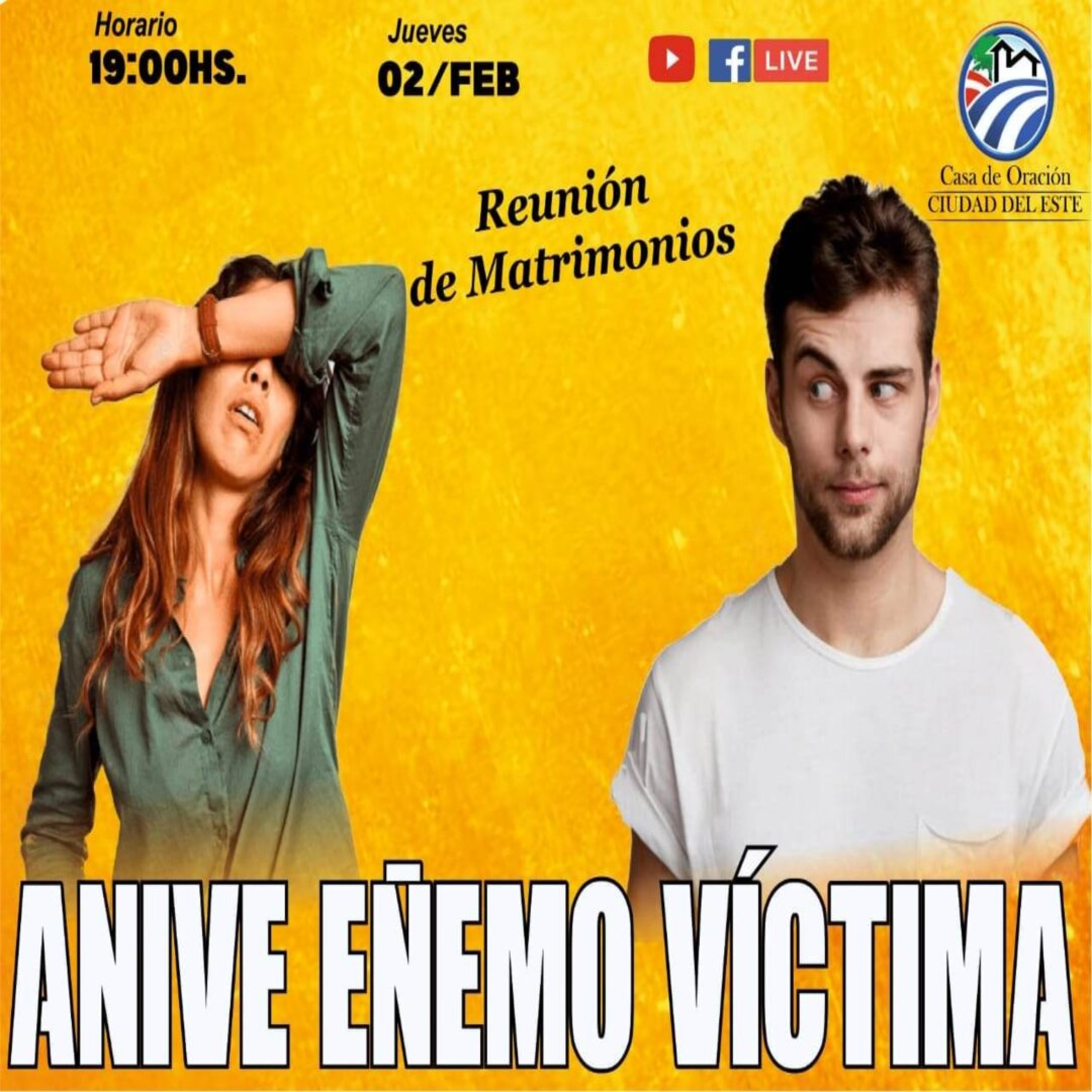 ANIVE EÑEMO VÍCTIMA (NO TE HAGAS DE LA VÍCTIMA) - PR. OSVALDO PAIVA episode artwork