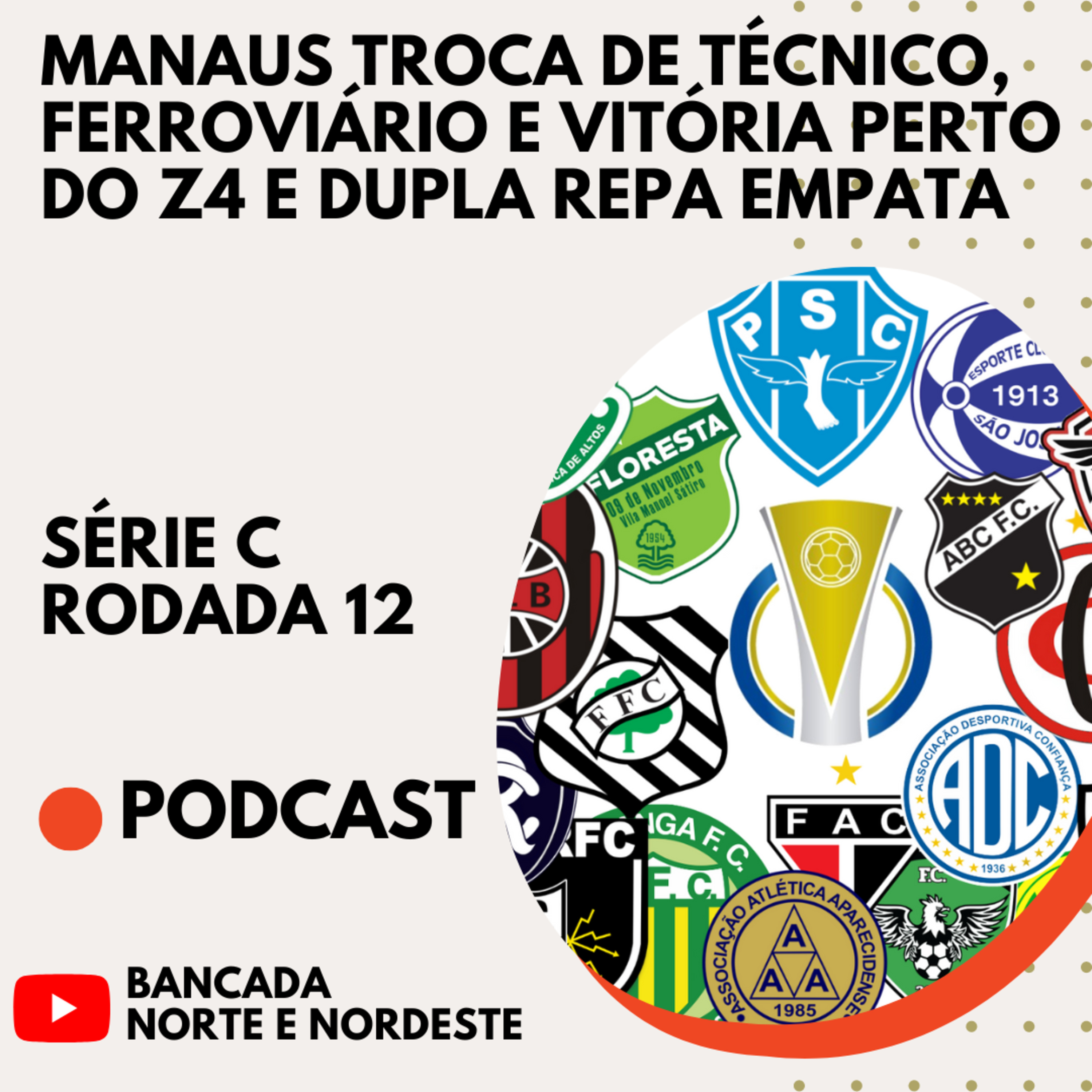 Manaus troca de técnico, Ferroviário e Vitória perto do Z4 e dupla RePa empata | Série C rodada 12 episode artwork