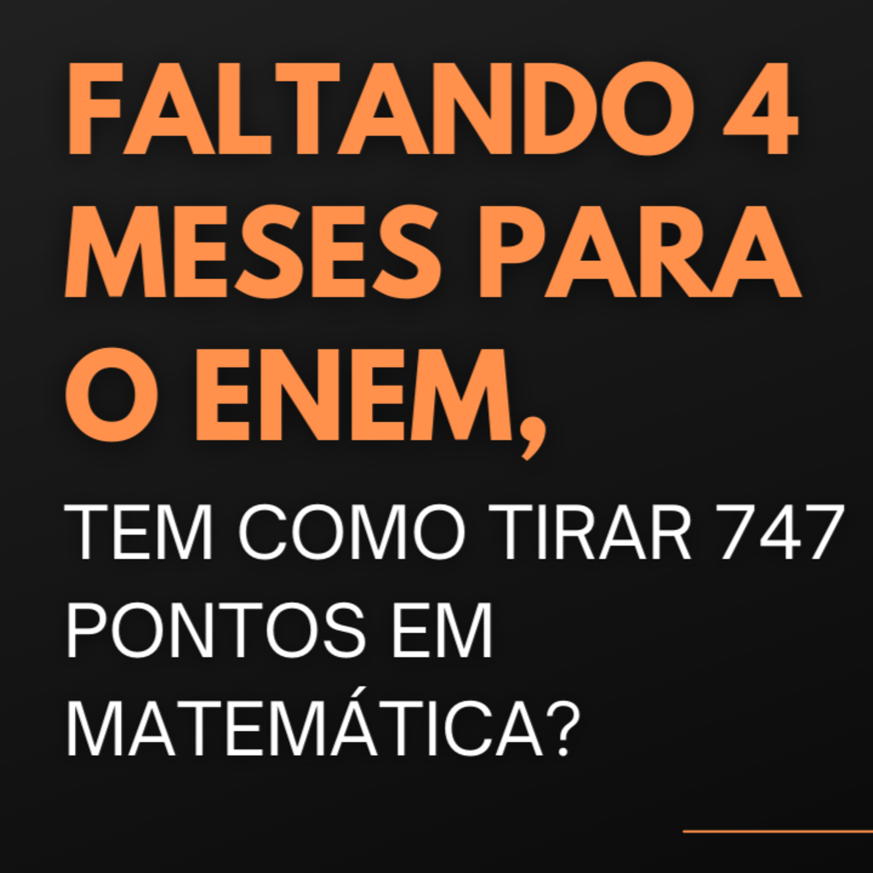 Sacadas de Matemática para os 847 pontos no Enem