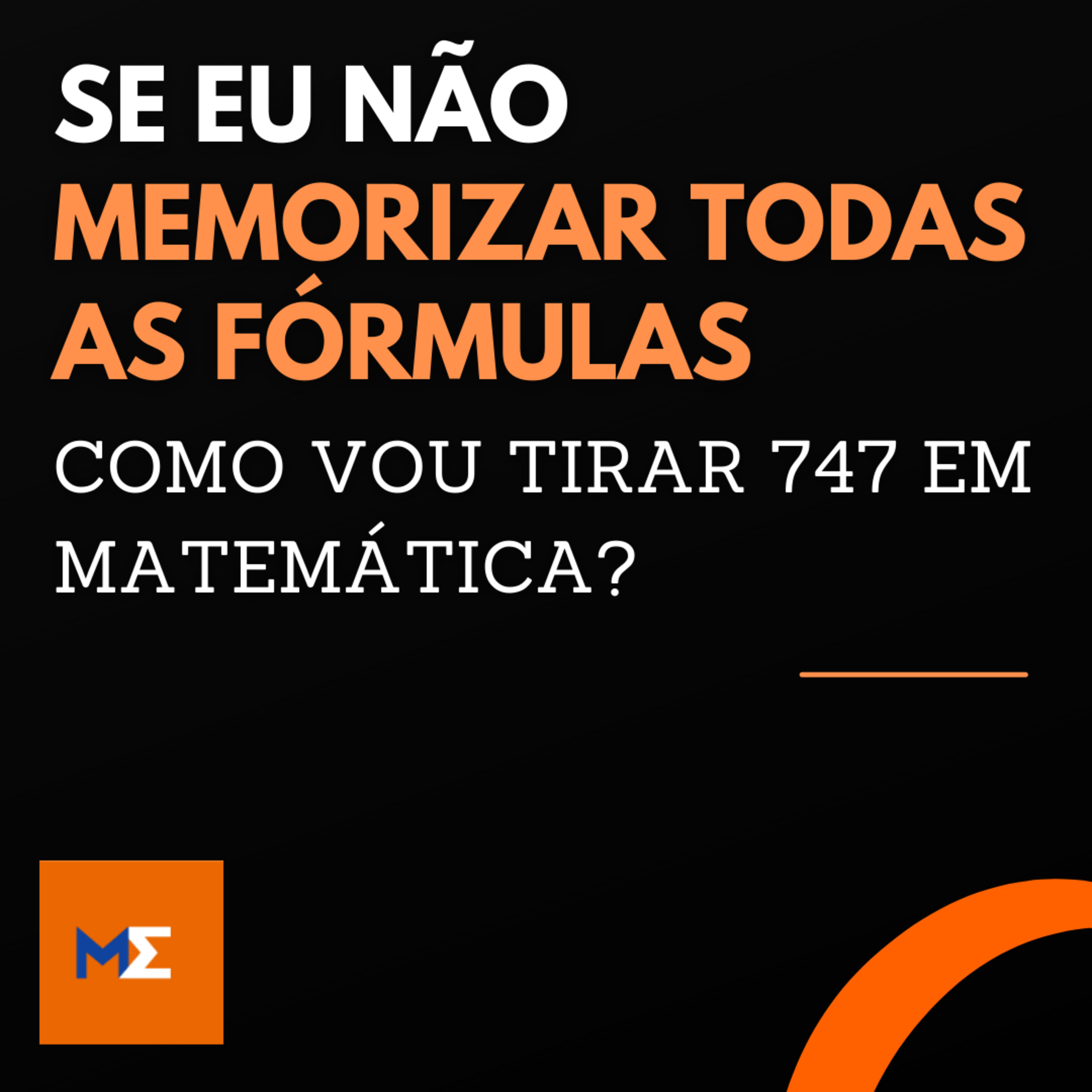 Sacadas de Matemática para os 847 pontos no Enem