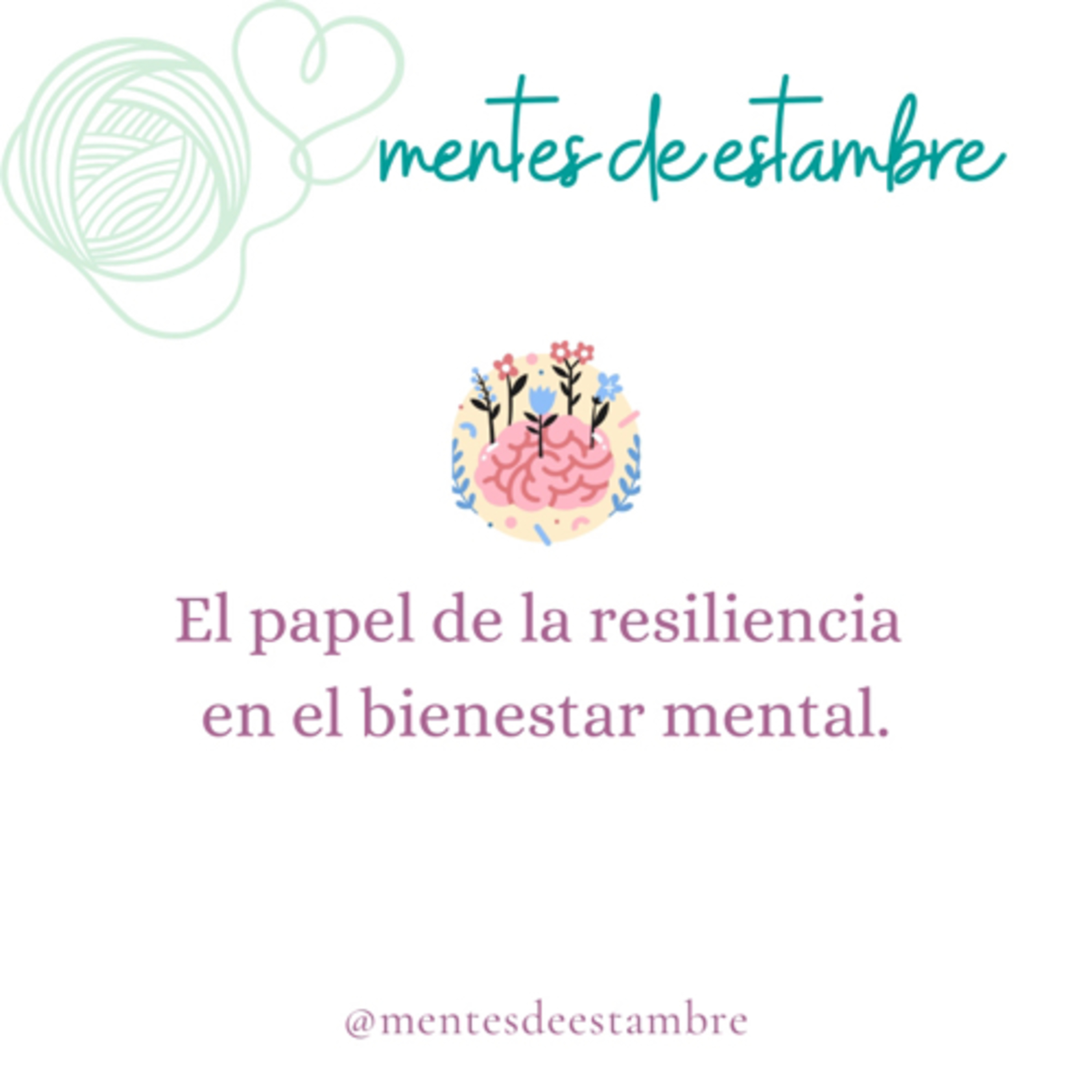 Portada de Mentes de estambre